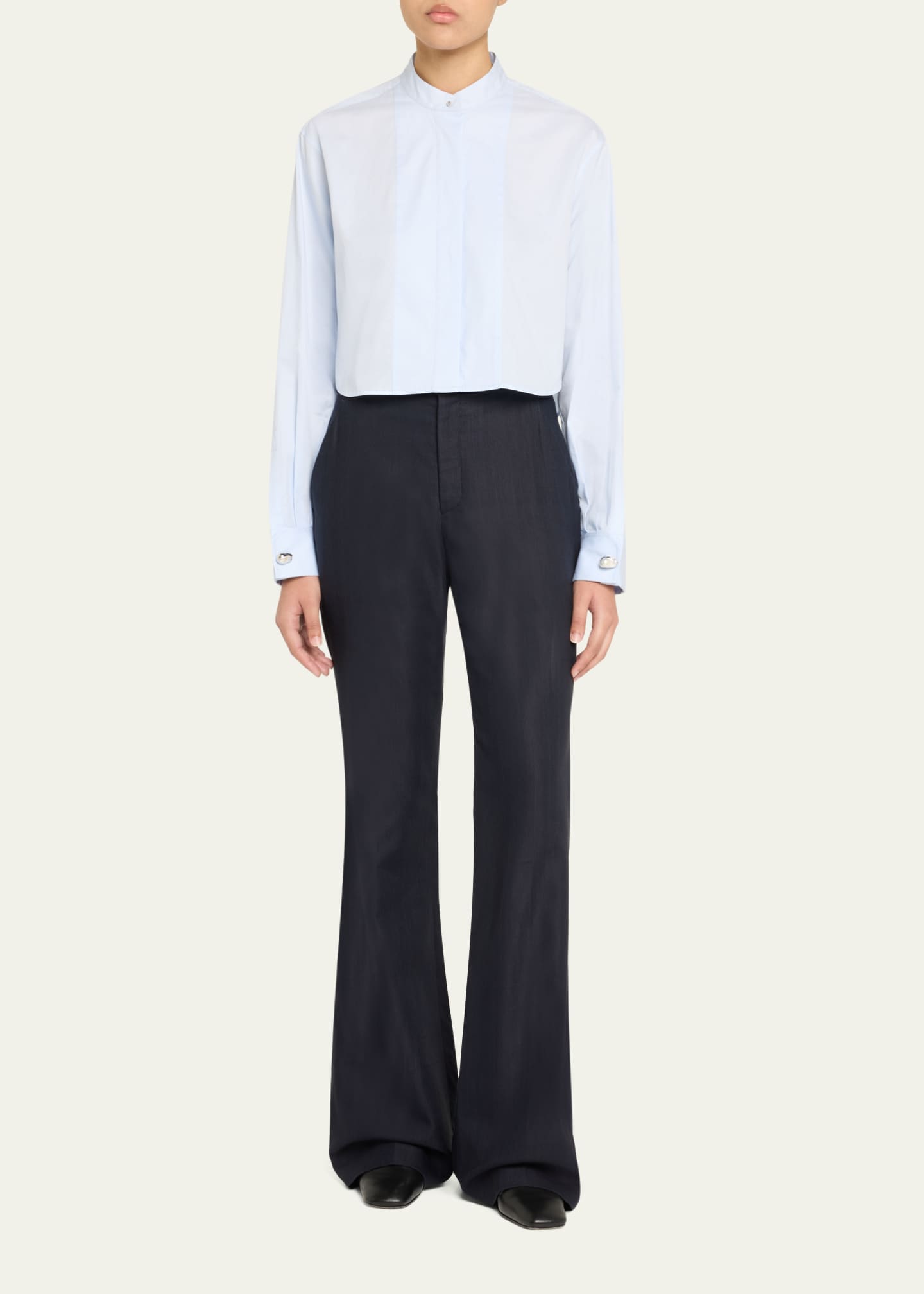 Kat Classic Cropped Shirt