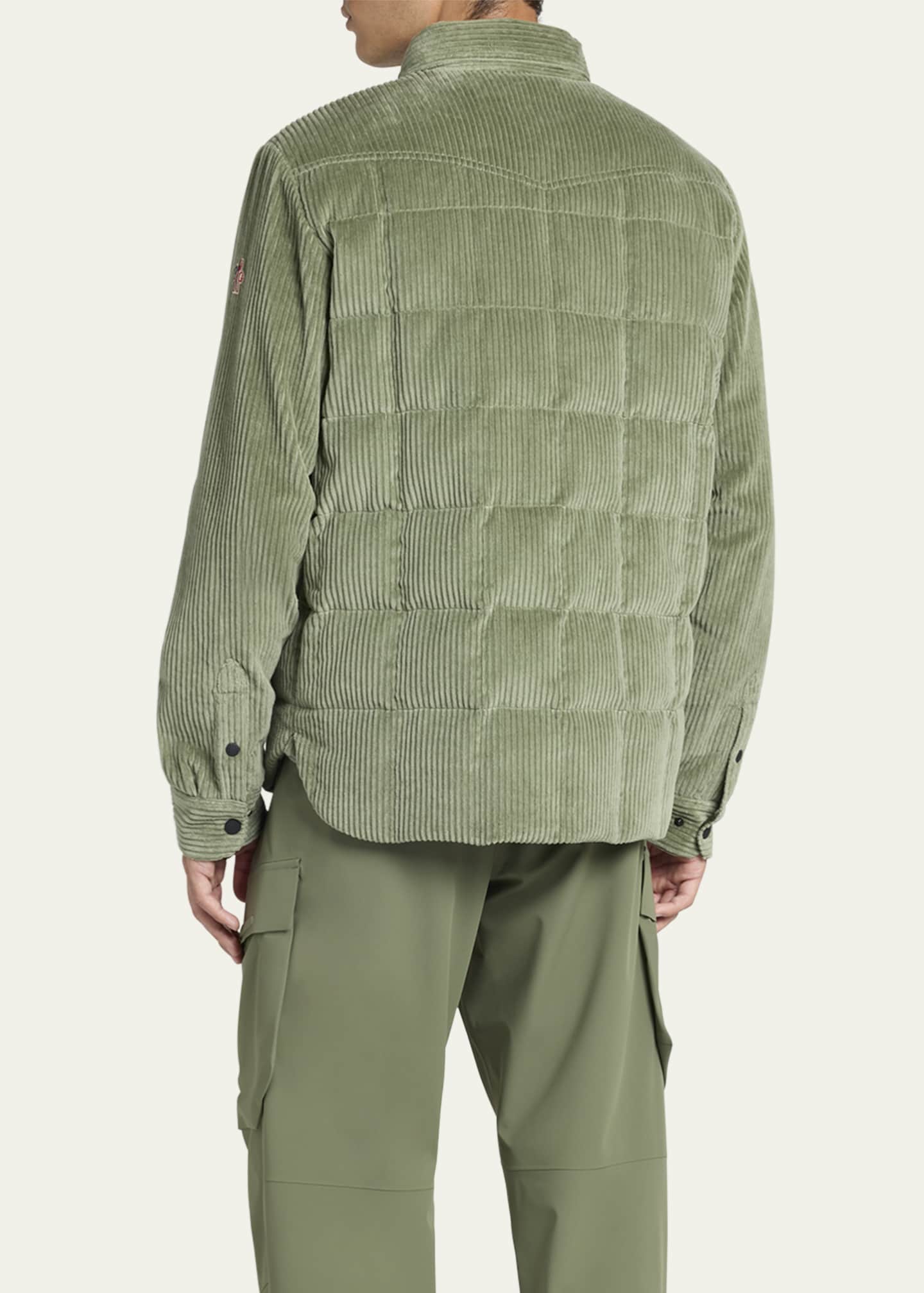 Moncler Grenoble Men's Gelt Down Corduroy Overshirt Image 3 of 5