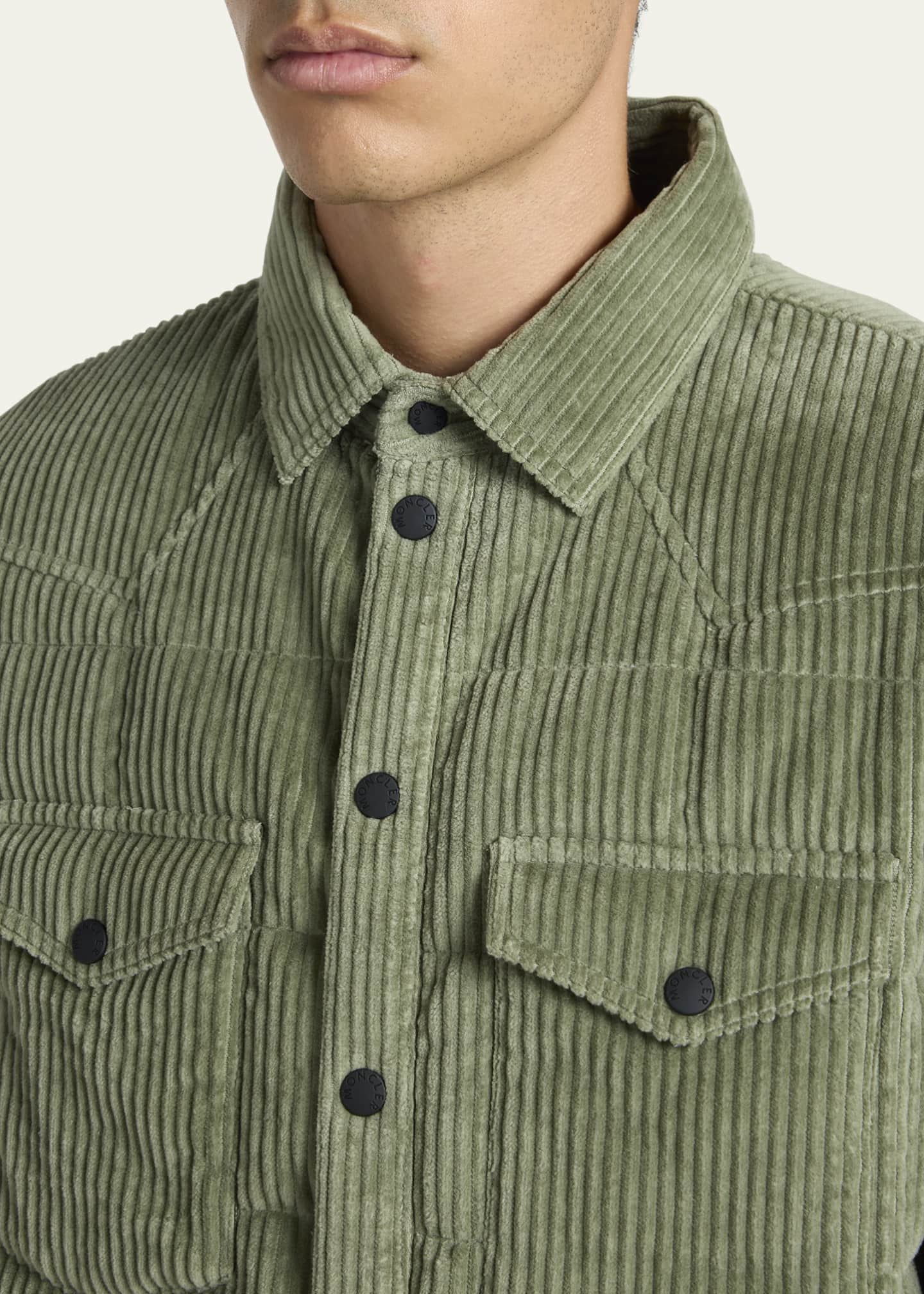 Moncler Grenoble Men's Gelt Down Corduroy Overshirt Image 5 of 5