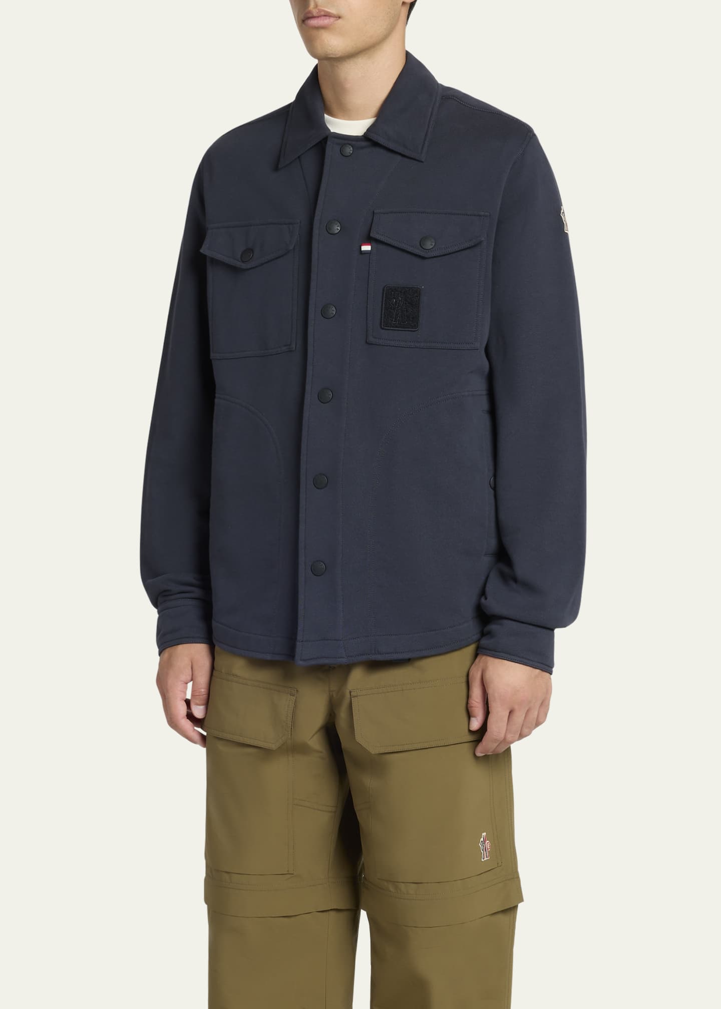 Moncler Grenoble Men's Heavy Jersey Overshirt Image 4 of 5