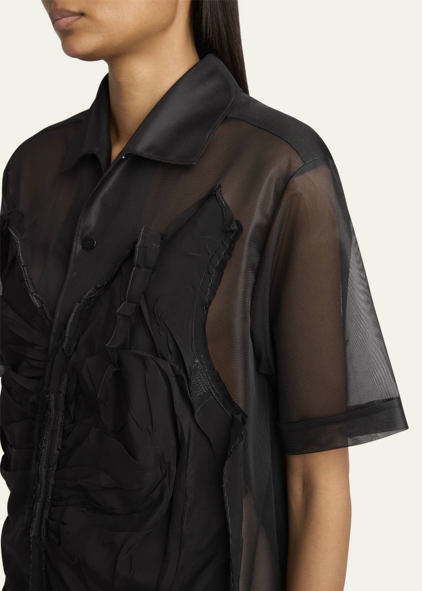 Maison Margiela Deconstructed Button Down Midi Dress Image 5 of 5