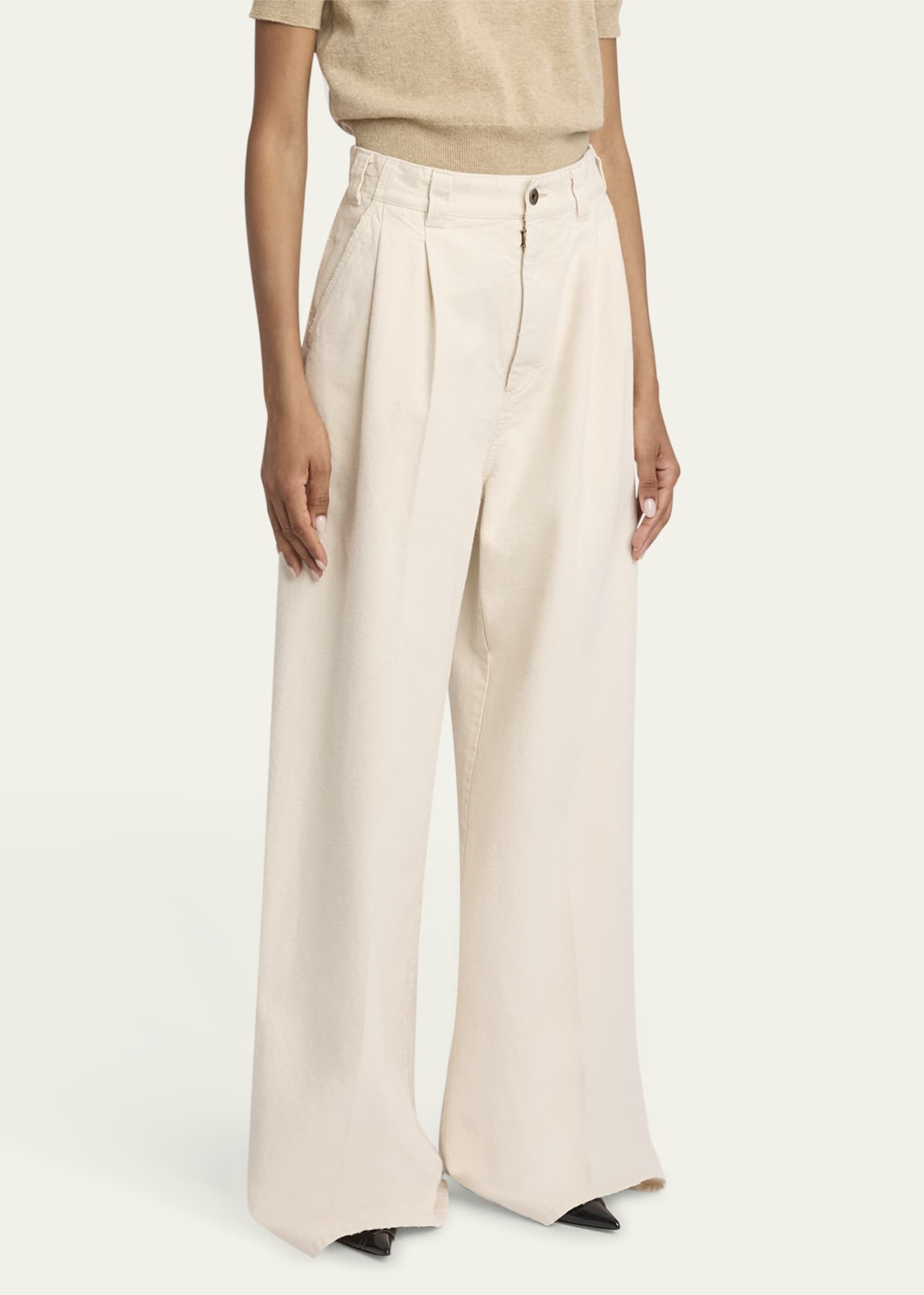 Maison Margiela Canvas Denim Wide Leg Pants Image 4 of 5