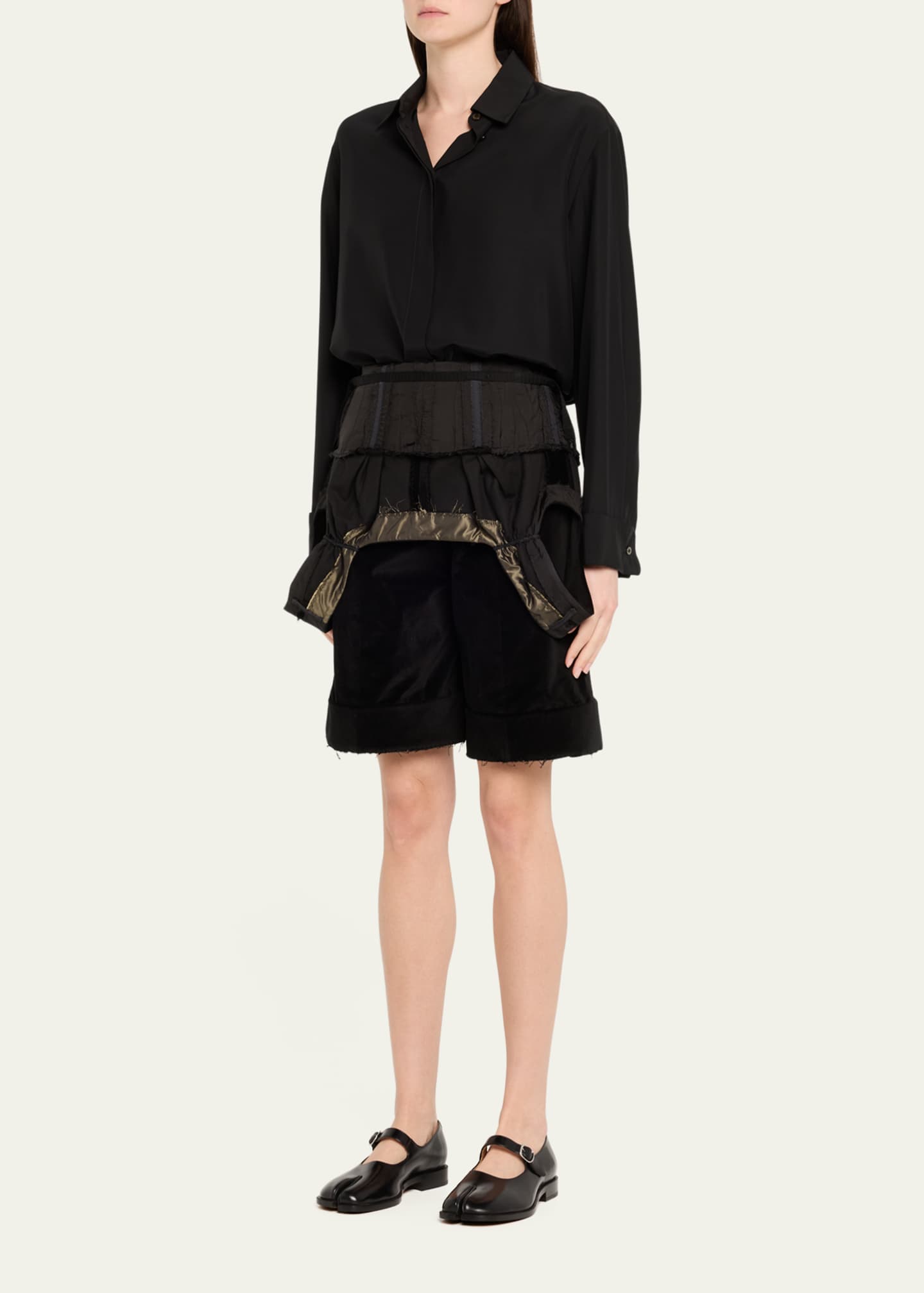 Maison Margiela Deconstructed Cuffed Short Jumpsuit Image 4 of 5