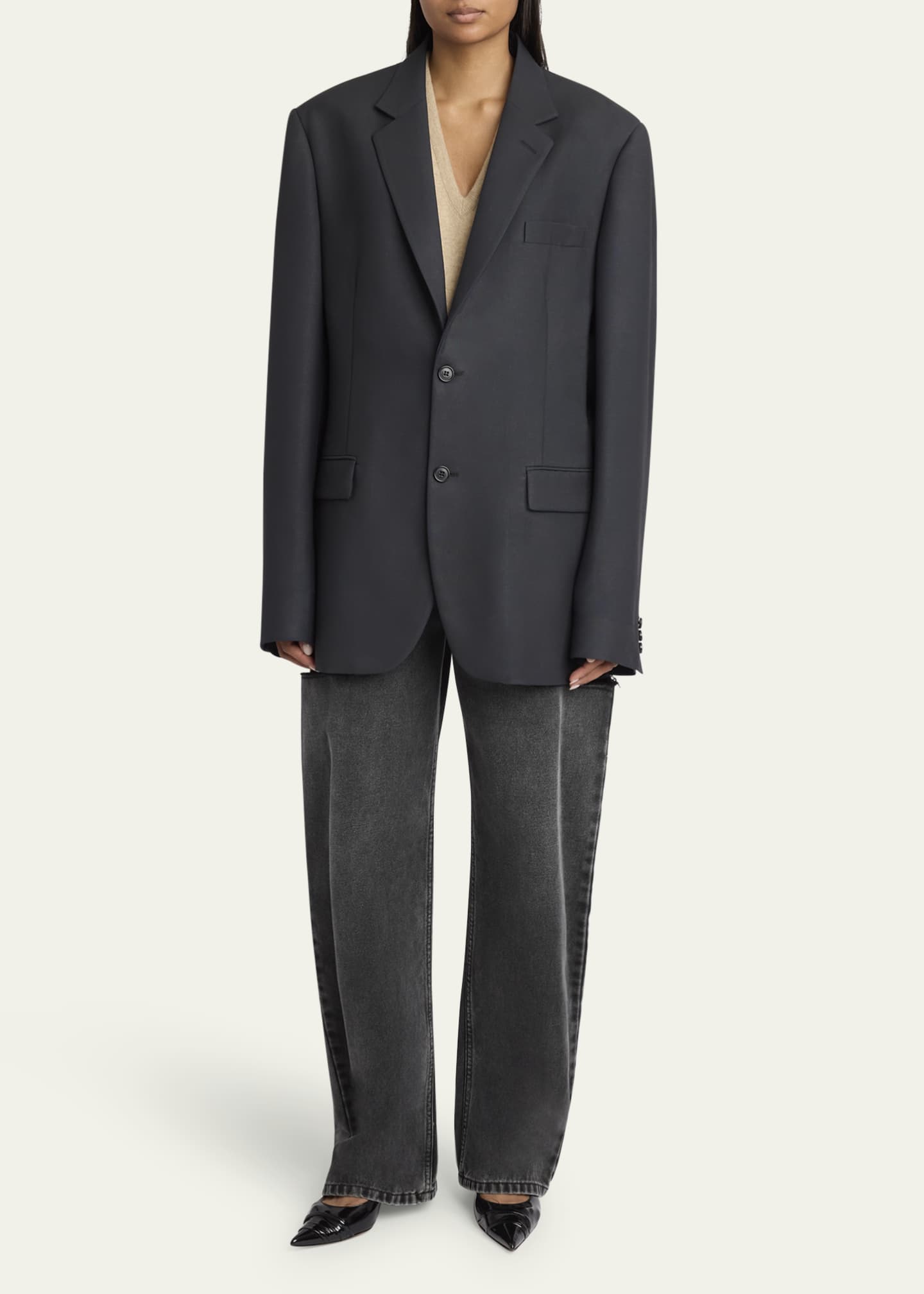 Maison Margiela Oversized Mohair Wool Jacket Image 2 of 5