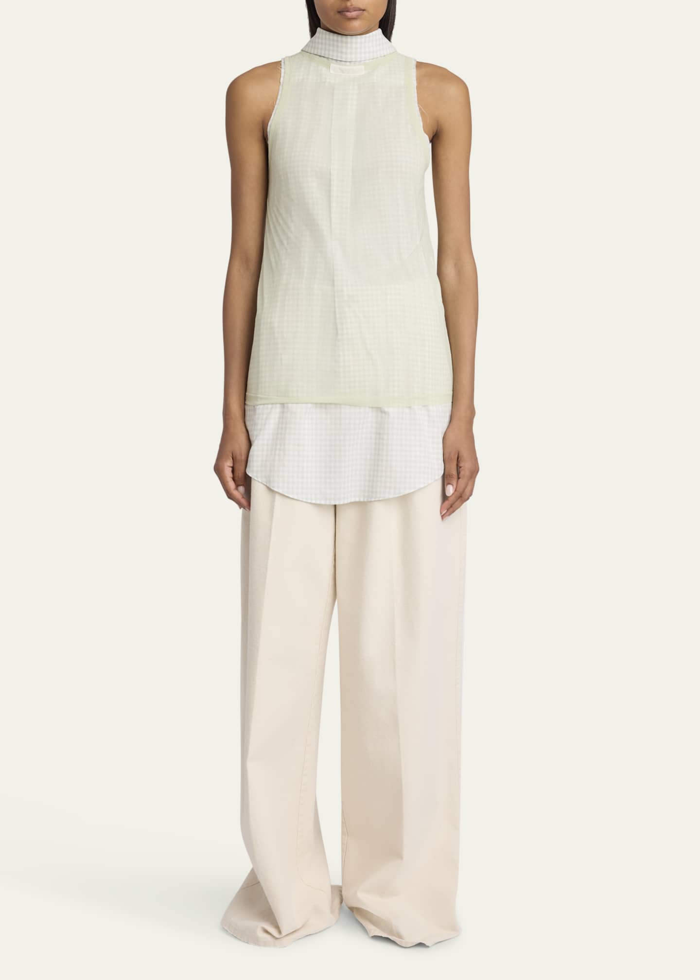 Maison Margiela Hybrid Check Tank Top Image 2 of 5