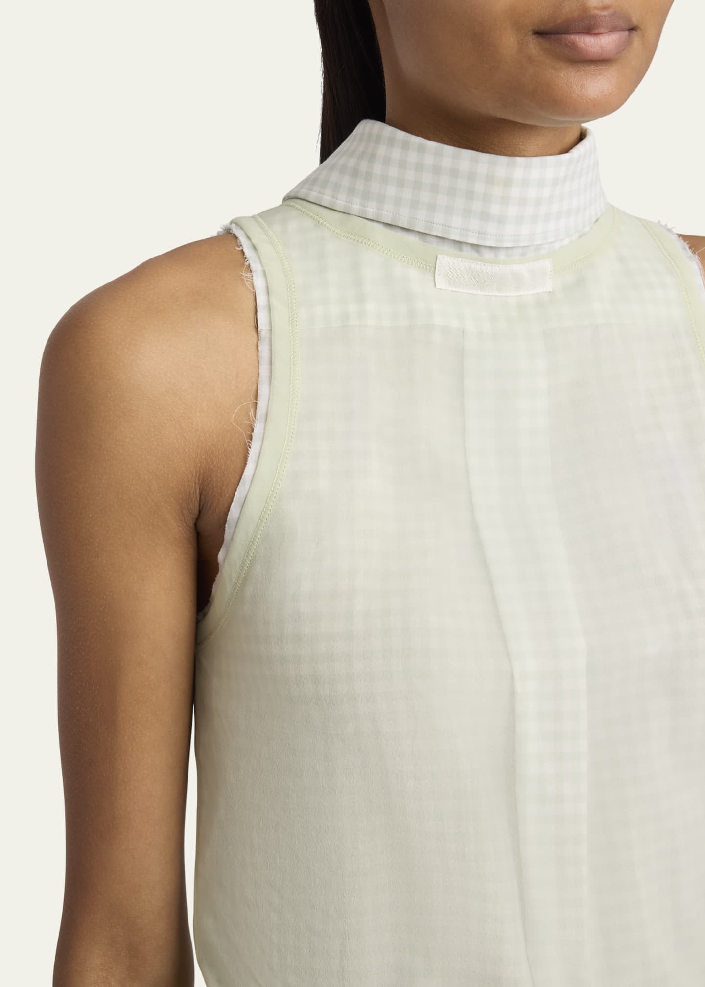 Maison Margiela Hybrid Check Tank Top Image 5 of 5