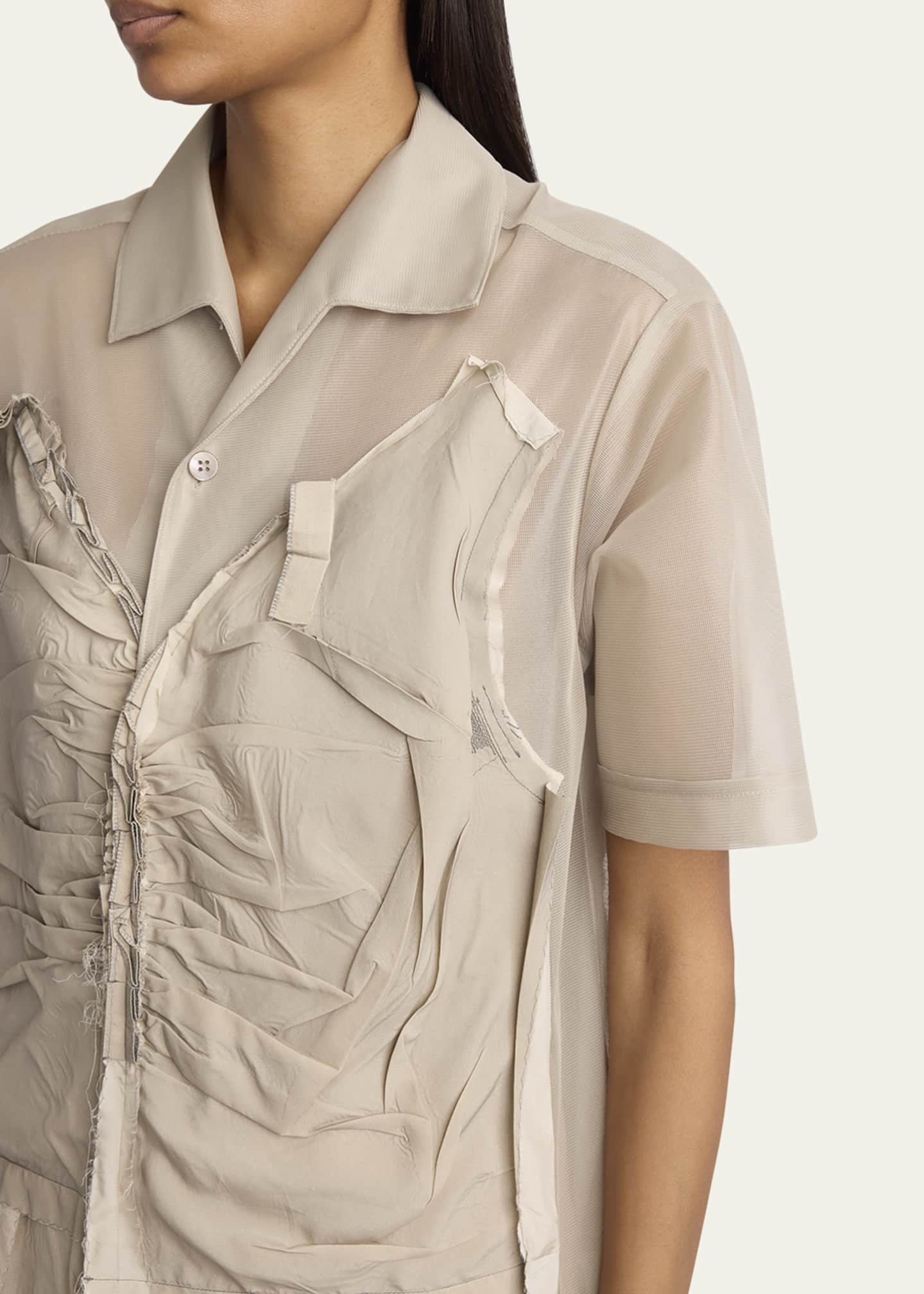 Maison Margiela Deconstructed Button Down Midi Dress Image 5 of 5
