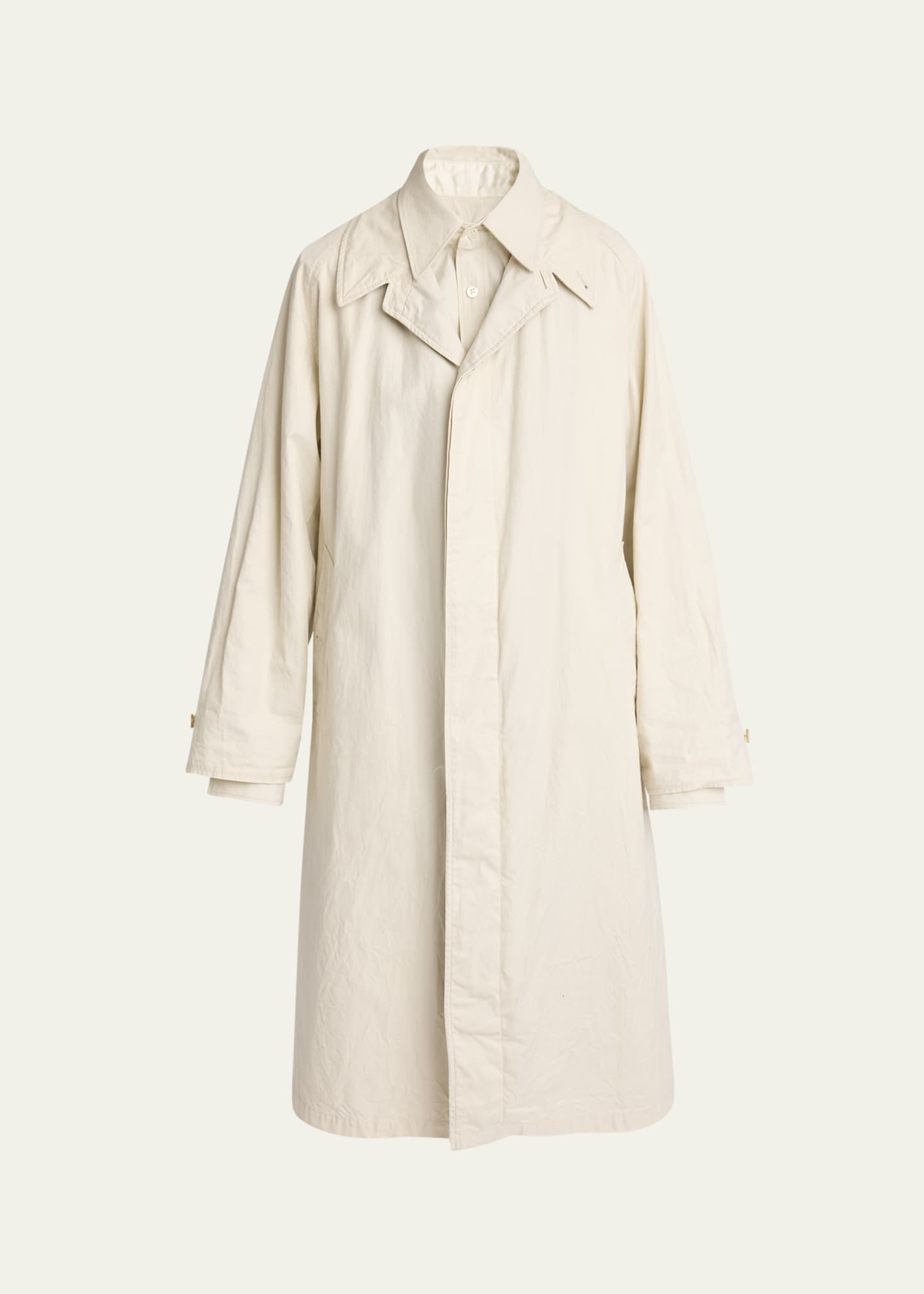 Maison Margiela Layered Cotton Dyed Twill Trench Coat Image 1 of 5