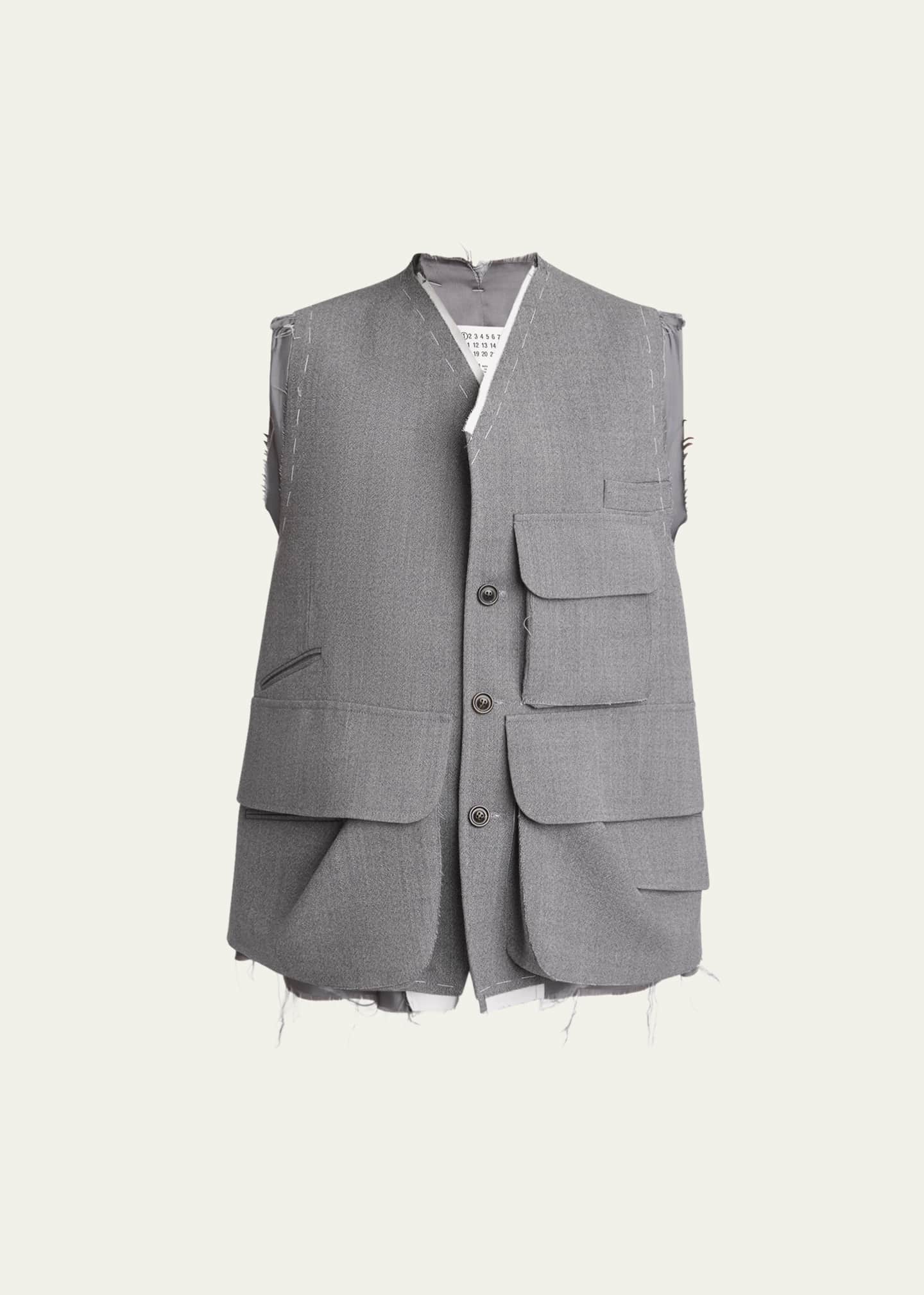 Maison Margiela Raw Deconstructed Wool Vest