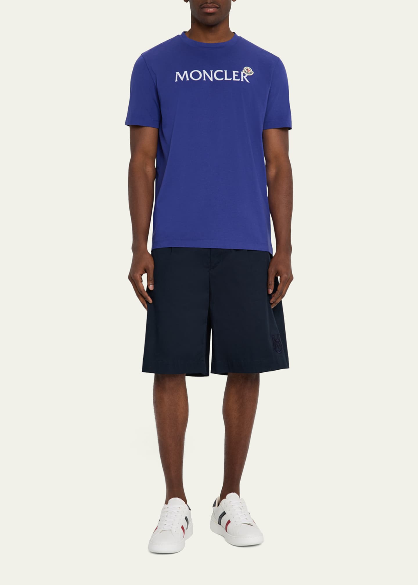 Moncler Men's Flocked Logo T-Shirt Image 2 of 5