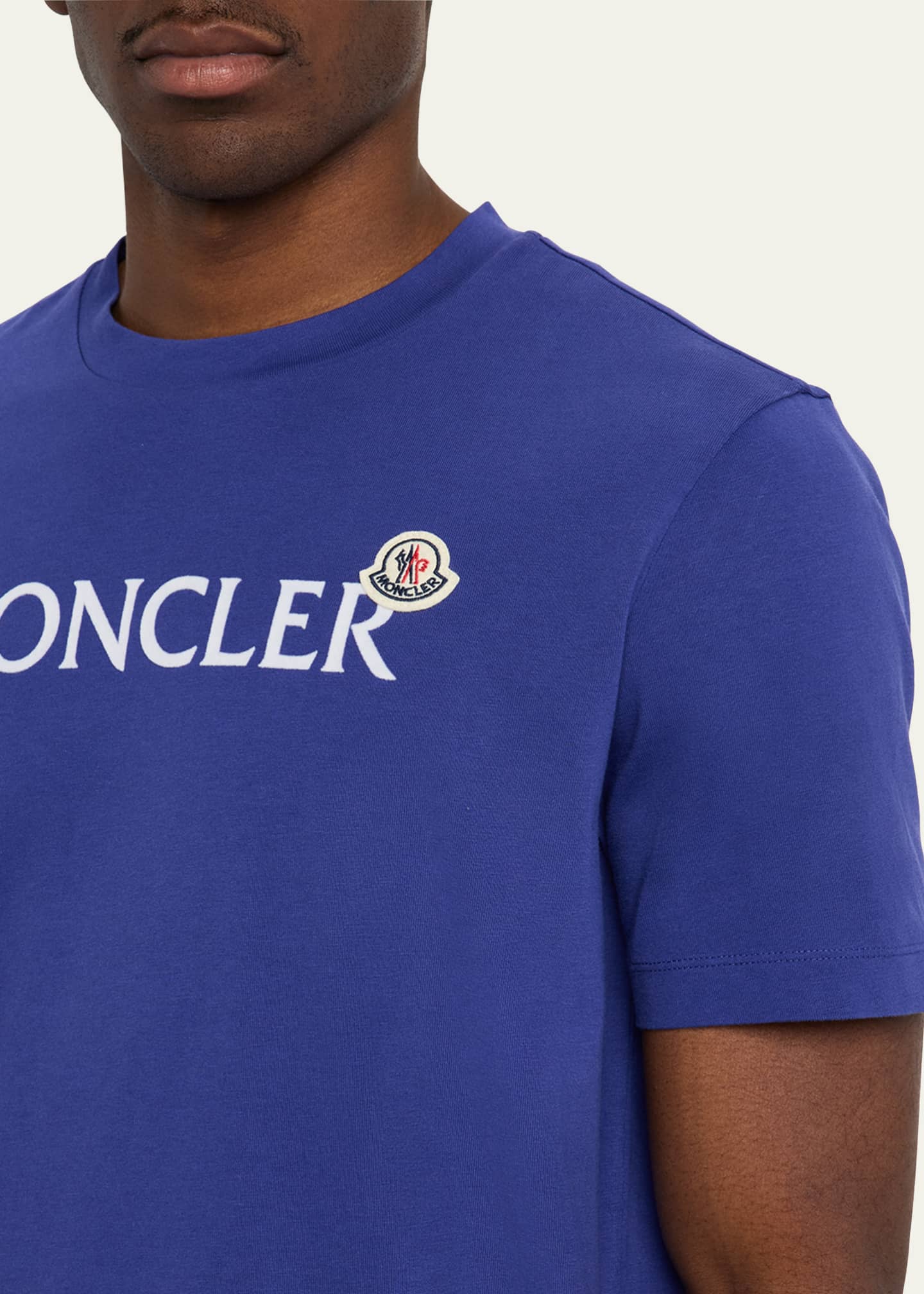 Moncler Men's Flocked Logo T-Shirt Image 5 of 5