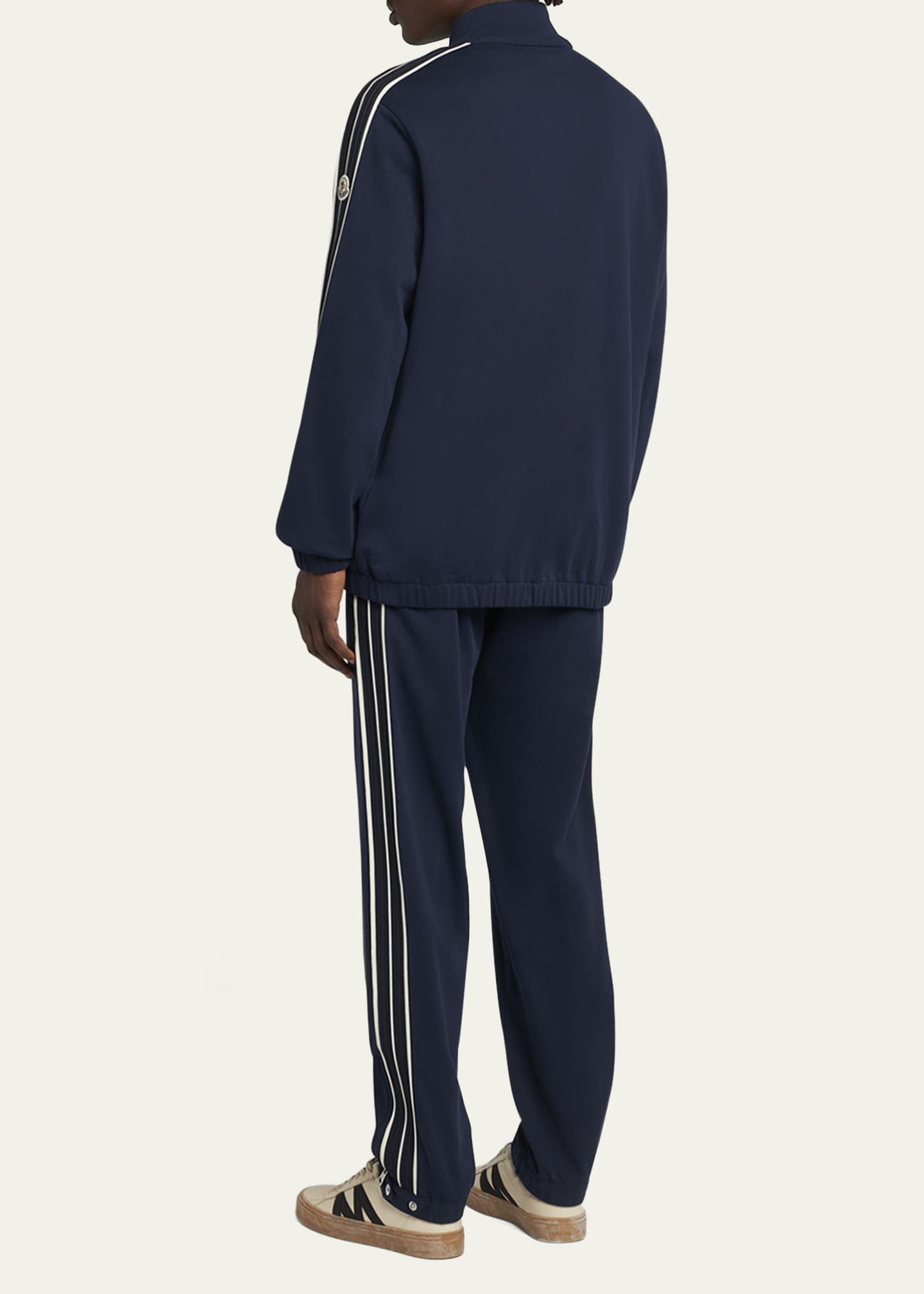 Moncler Men's Striped-Sleeve Track Jacket Image 3 of 5