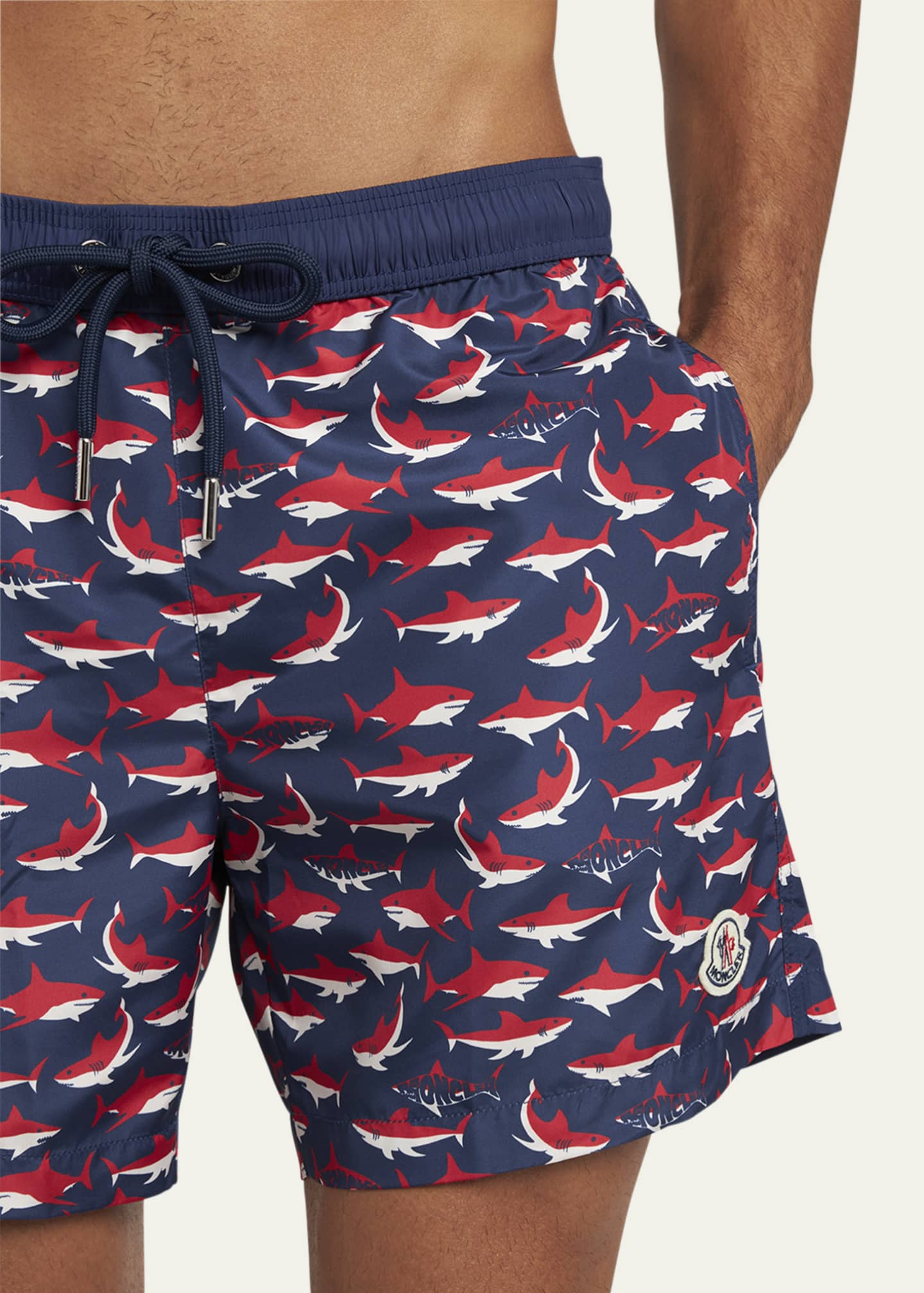 Moncler Men's Shark Swim Shorts Image 4 of 4