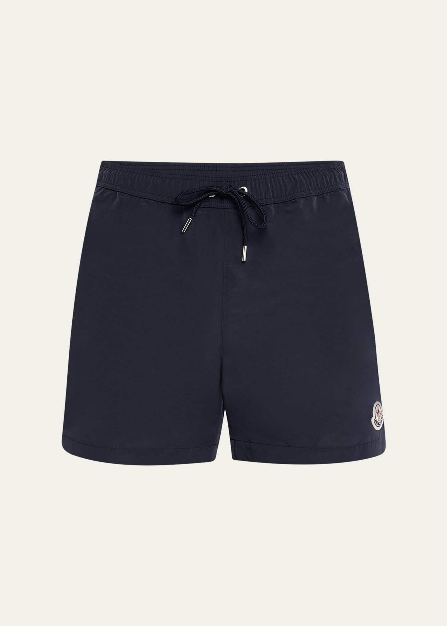 Moncler Men's Slim Logo Swim Shorts - Bergdorf Goodman