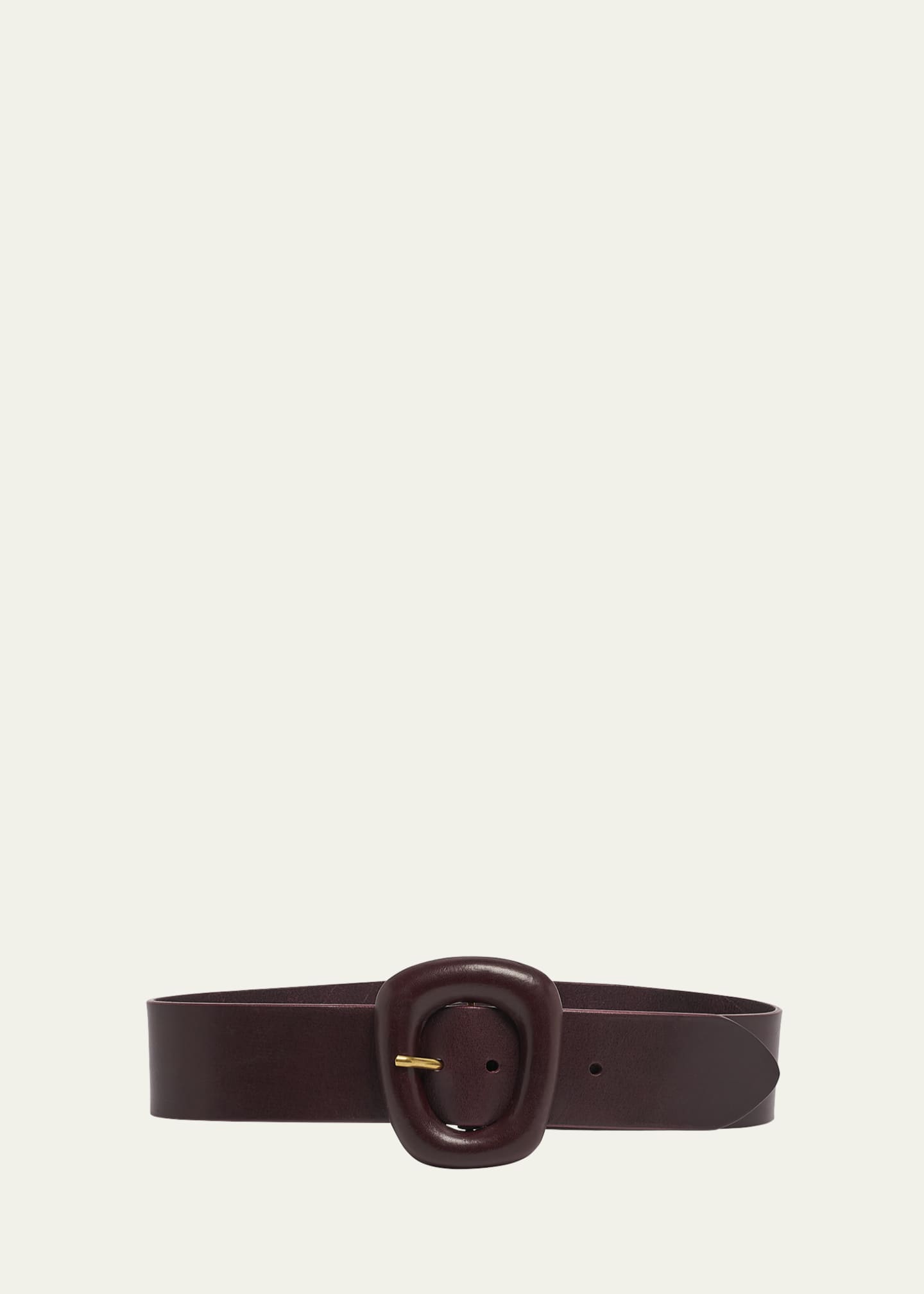 Saint Laurent Wide Vegetal Leather Belt Image 1 of 2
