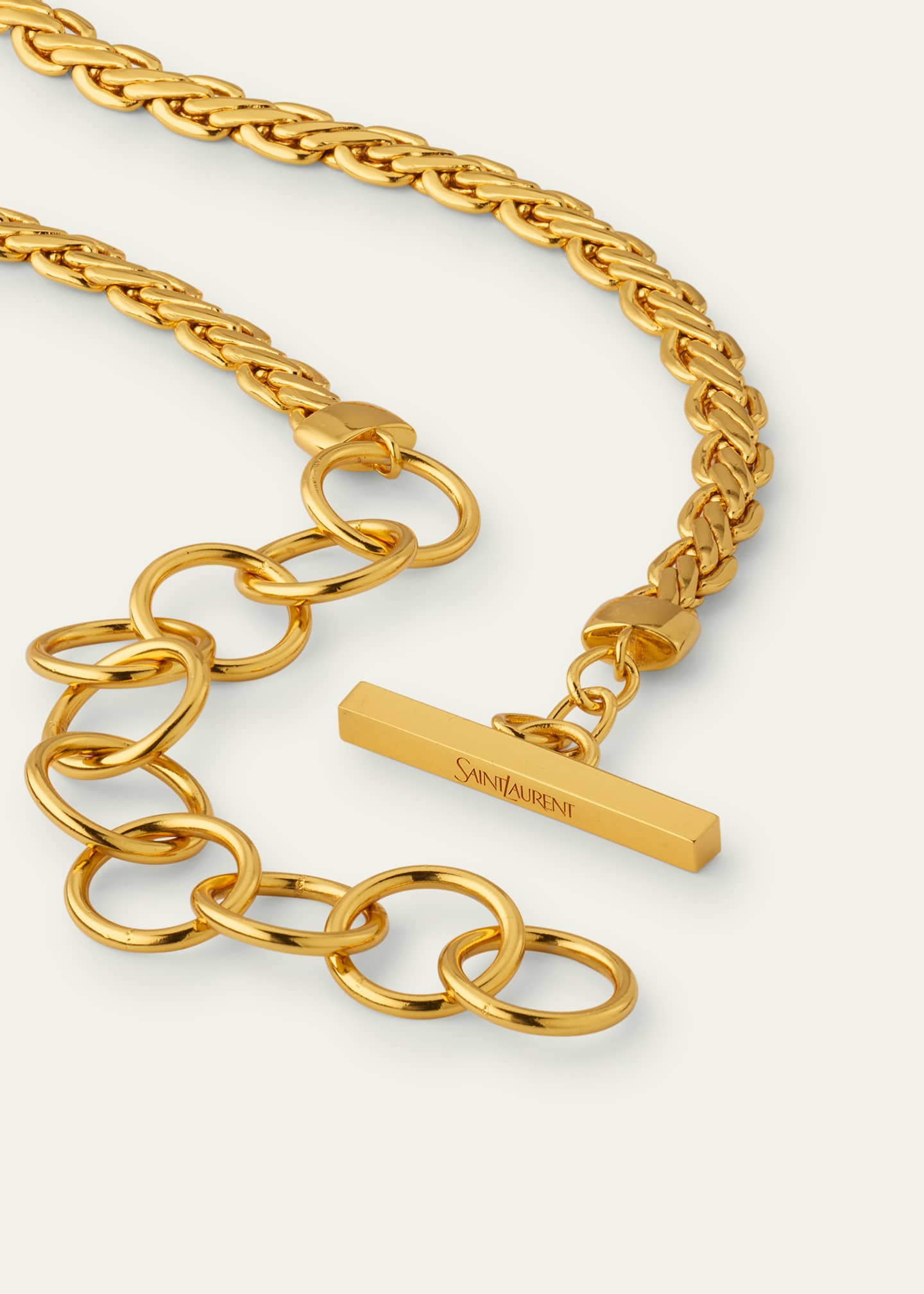 Saint Laurent Skinny Brass Chain Belt Image 3 of 3