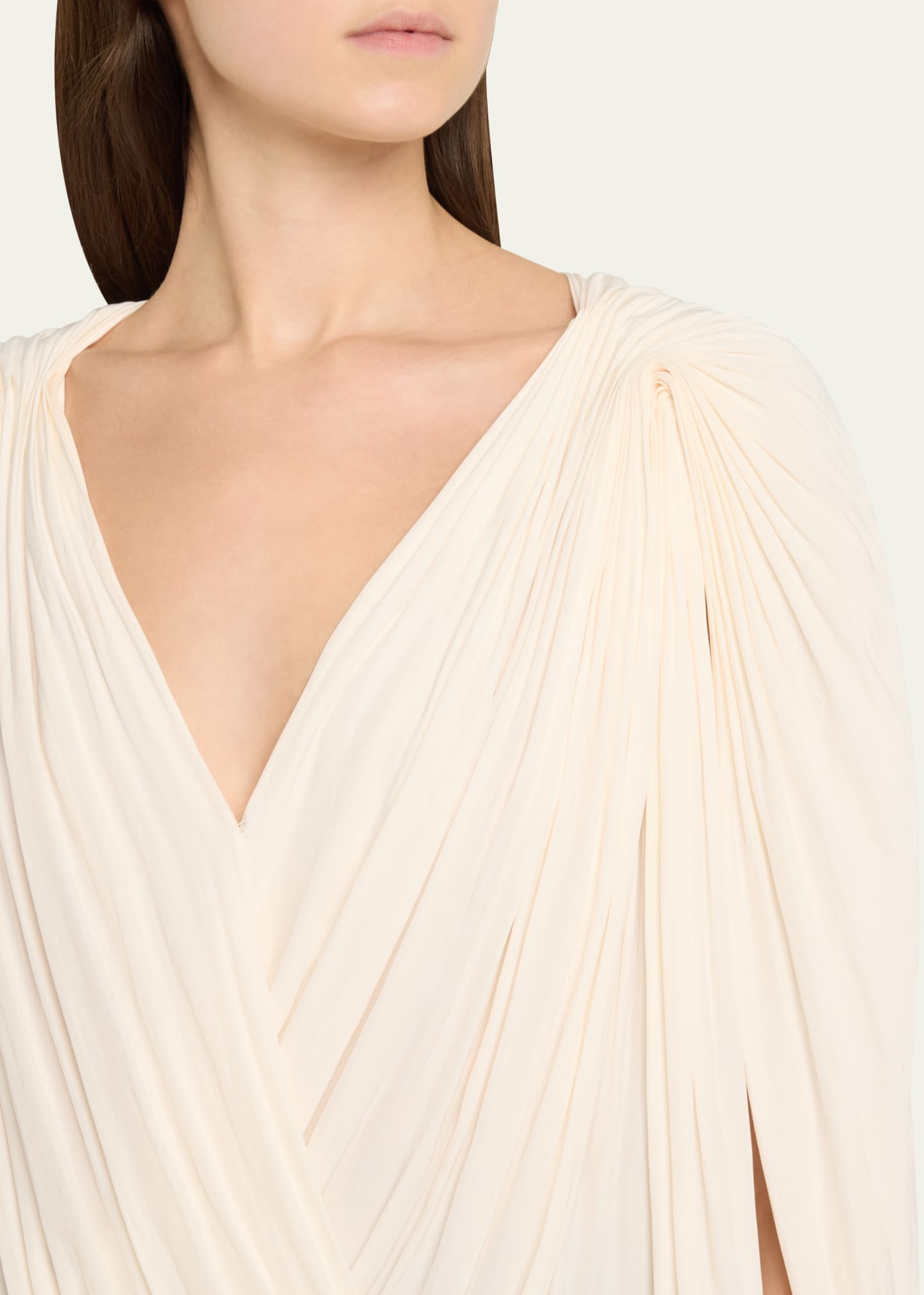 A.L.C. Vivian Draped Cape-Sleeve Top Image 5 of 5