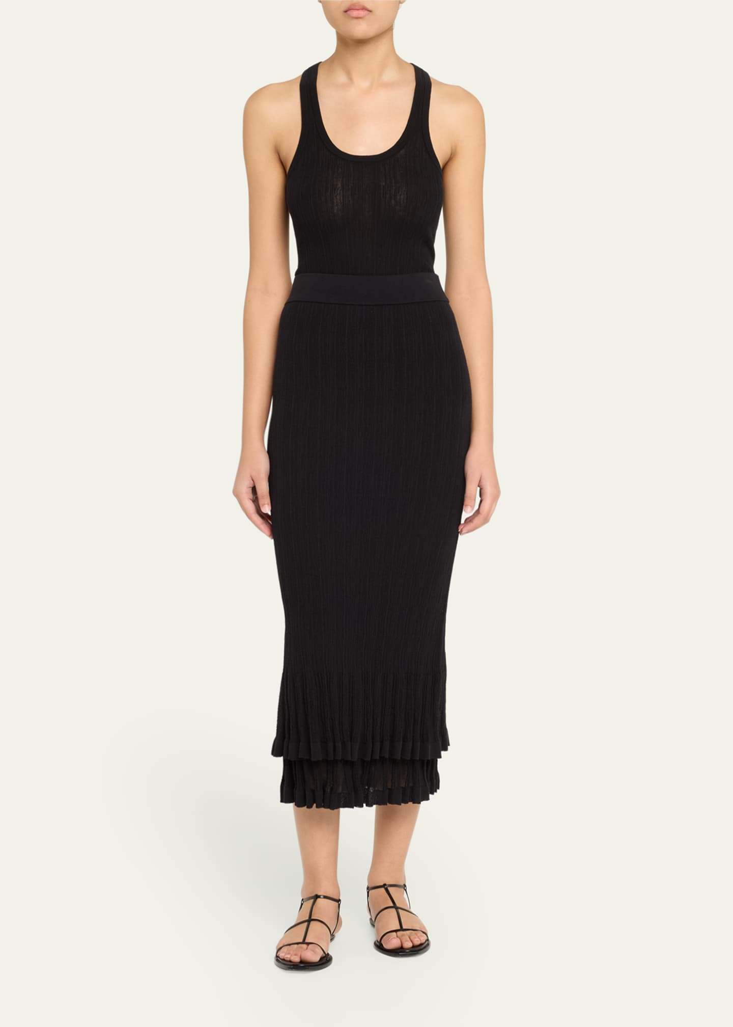A.L.C. Lexi Ribbed Midi Skirt Image 2 of 5