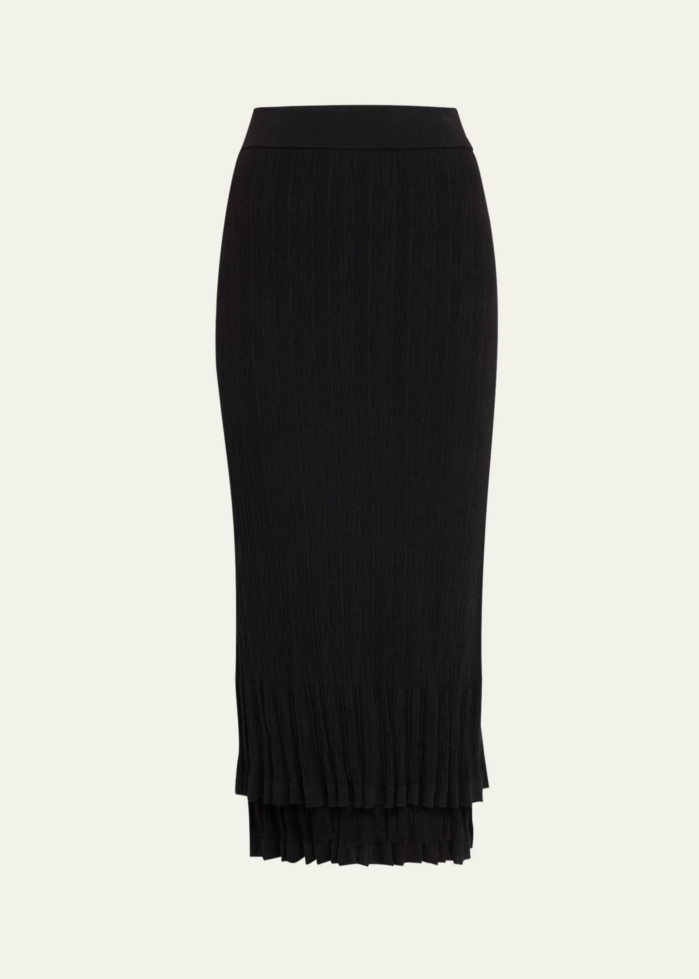 A.L.C. Lexi Ribbed Midi Skirt Image 1 of 5