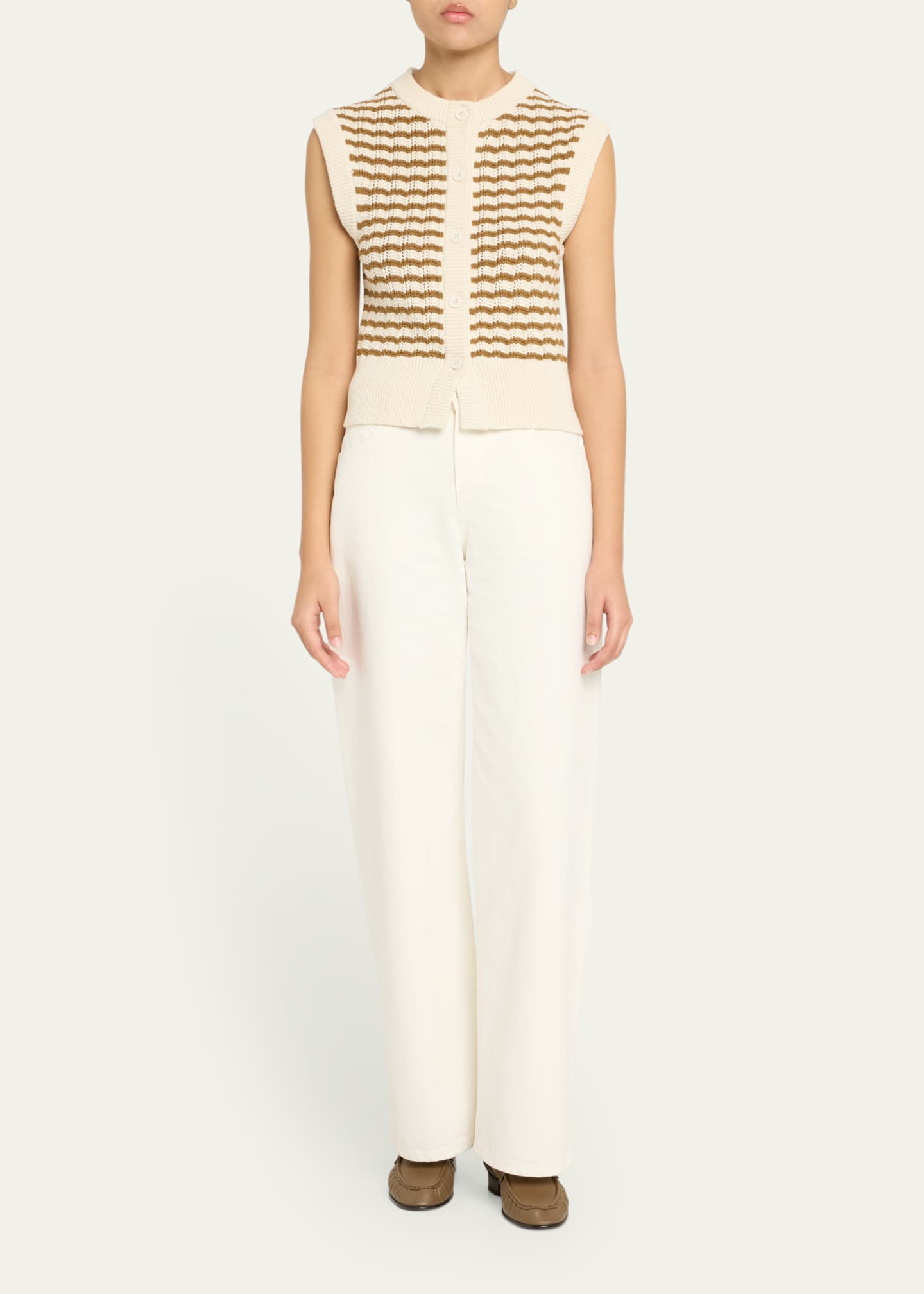 A.L.C. Margo Sleeveless Striped Knit Top Image 2 of 5