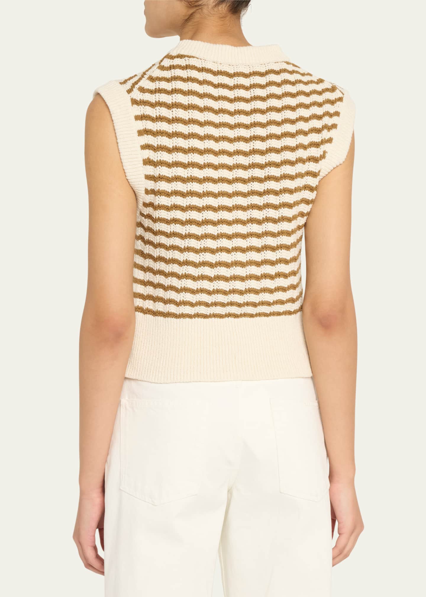 A.L.C. Margo Sleeveless Striped Knit Top Image 3 of 5