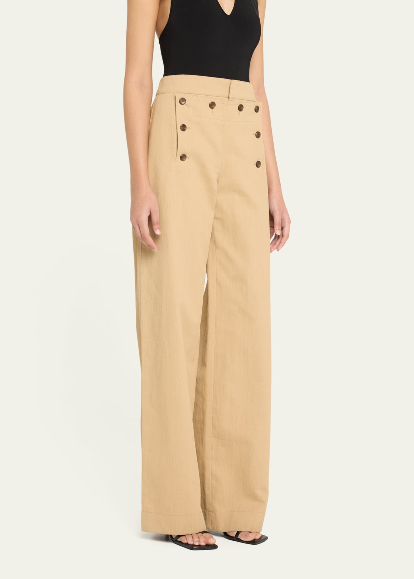 A.L.C. Lucas Wide-Leg Sailor Pants Image 4 of 5