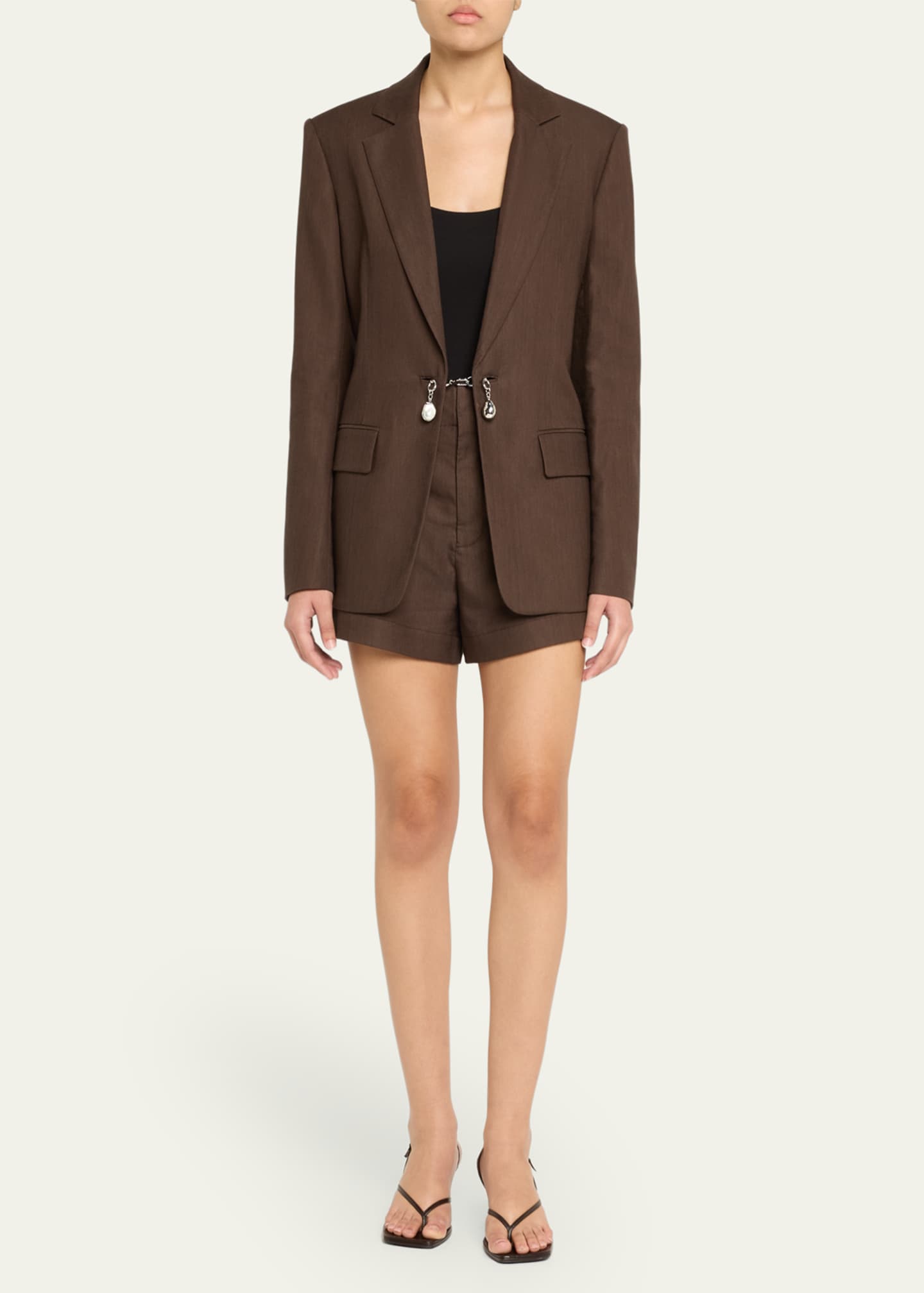 A.L.C. Mel Chain-Embellished Jacket Image 2 of 5