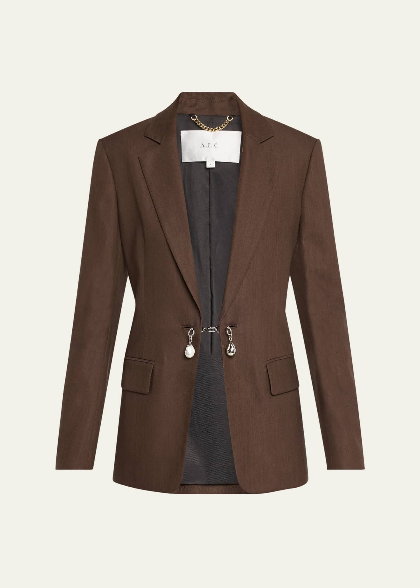 A.L.C. Mel Chain-Embellished Jacket Image 1 of 5