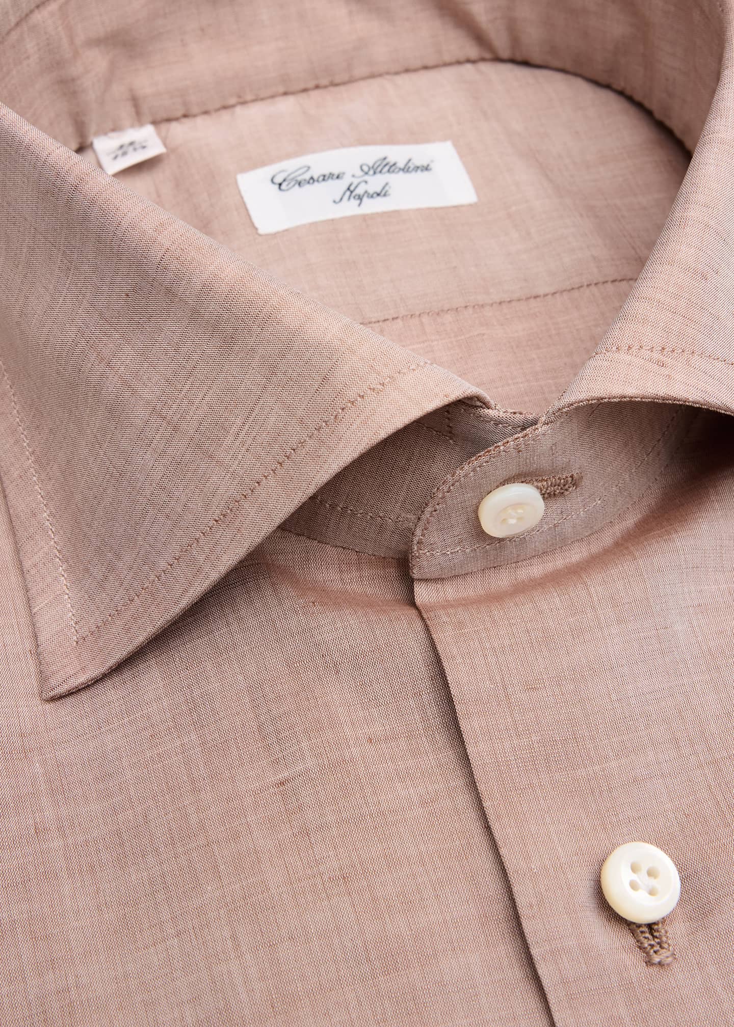 Cesare Attolini Men's Cotton and Linen Sport Shirt Image 2 of 2
