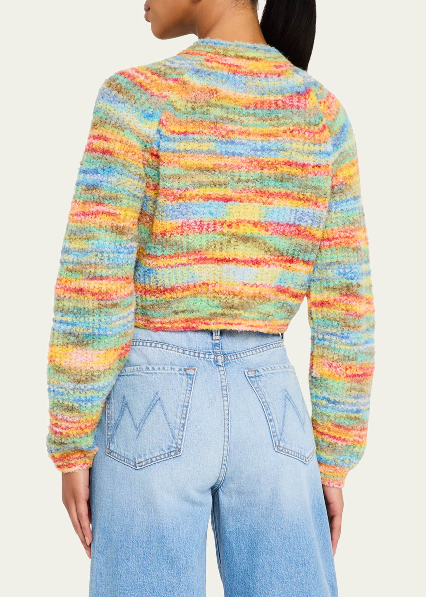 MOTHER The Raglan Crop Alpaca Cardigan Image 3 of 5