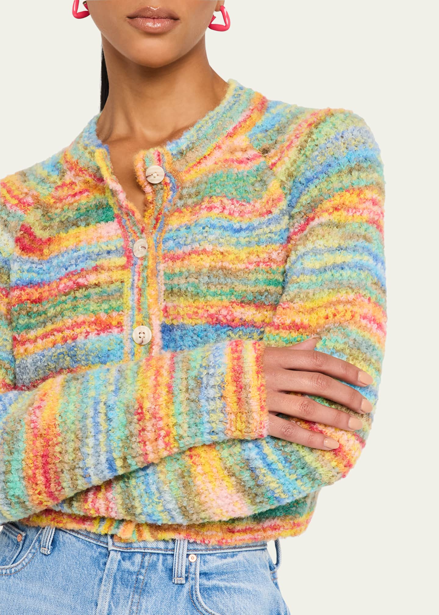 MOTHER The Raglan Crop Alpaca Cardigan Image 5 of 5
