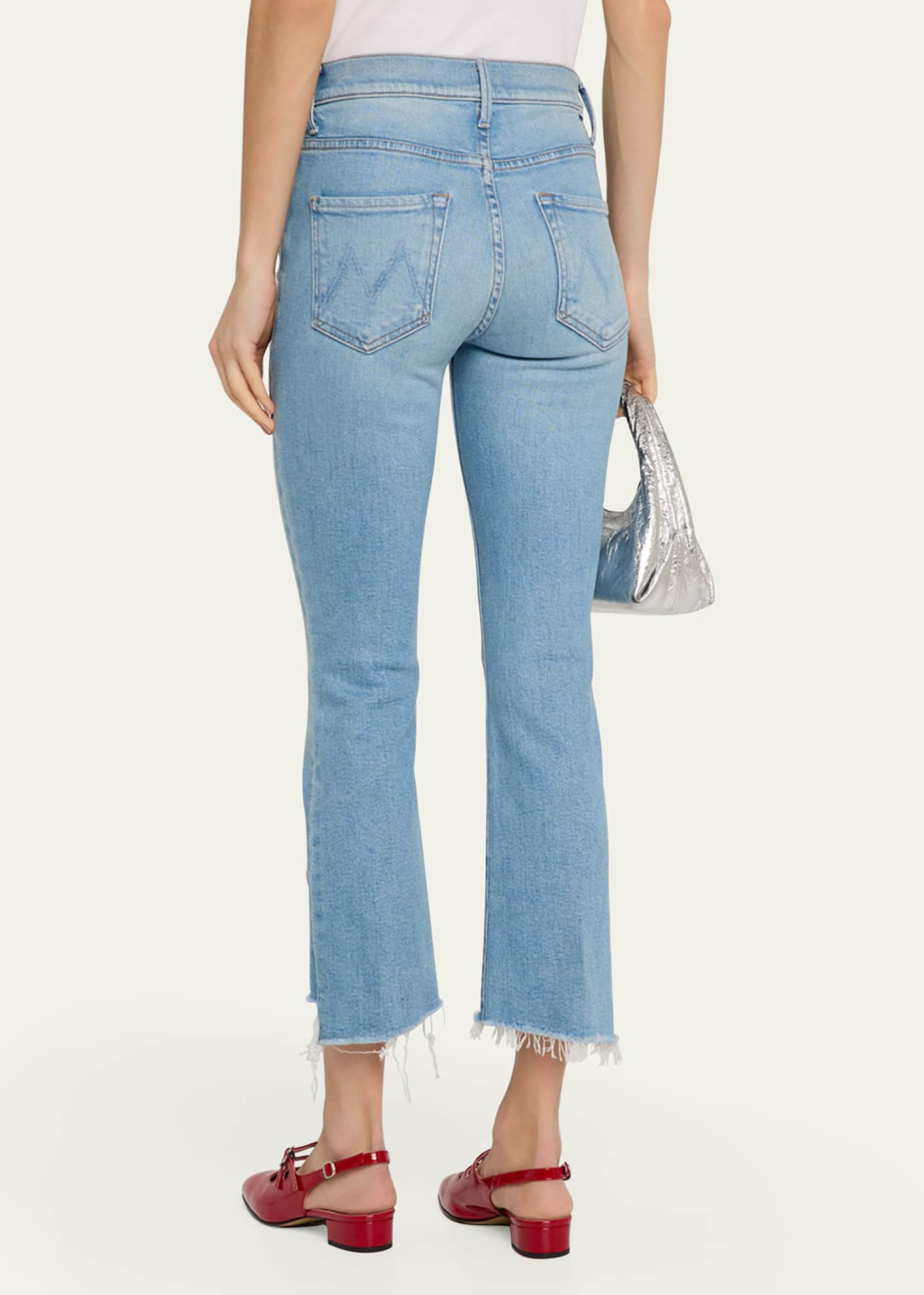 MOTHER The Insider Crop Step Fray Jeans Image 3 of 5