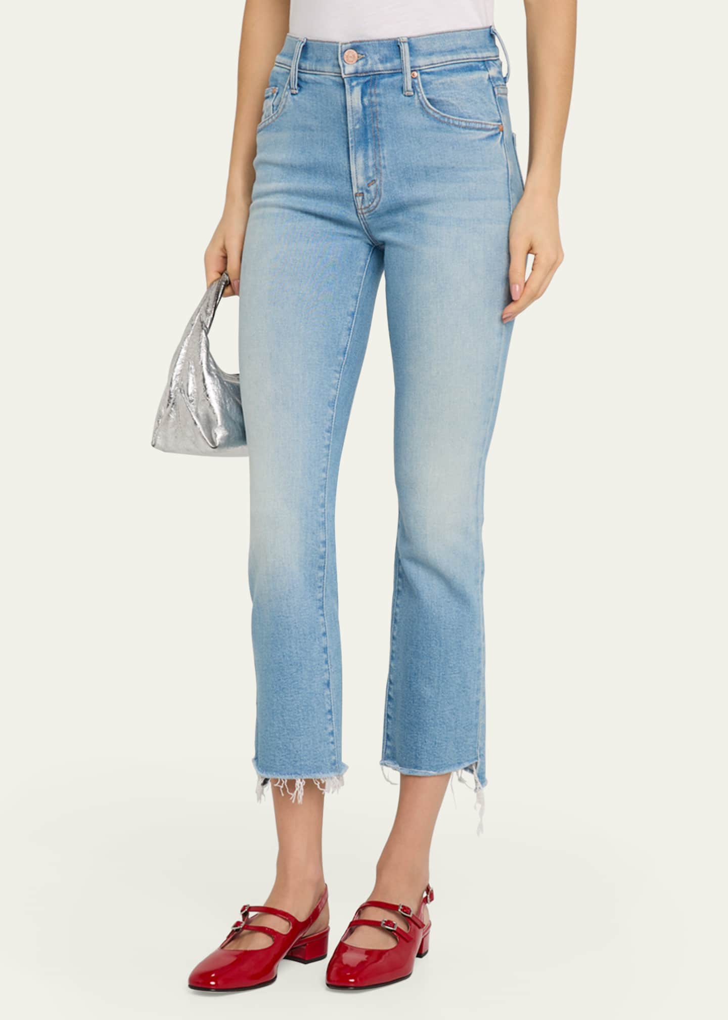 MOTHER The Insider Crop Step Fray Jeans Image 4 of 5