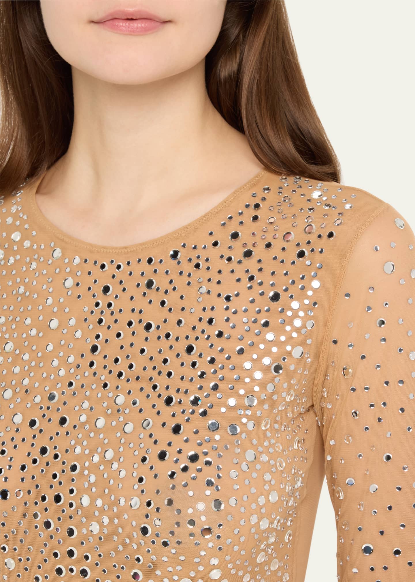 Embellished Long-Sleeve Bodysuit - Thumbnail 5