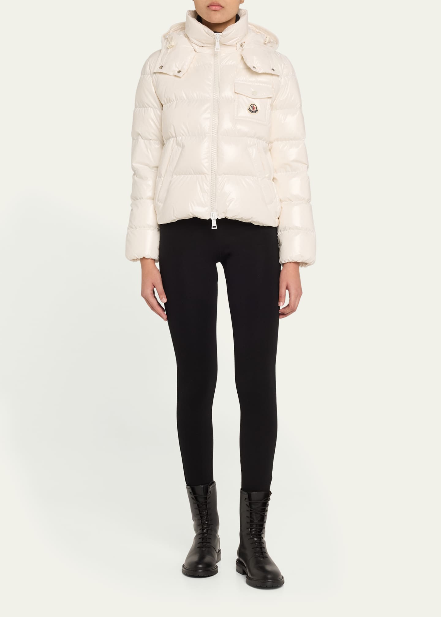 Andro Shiny Down Jacket with Removable Hood