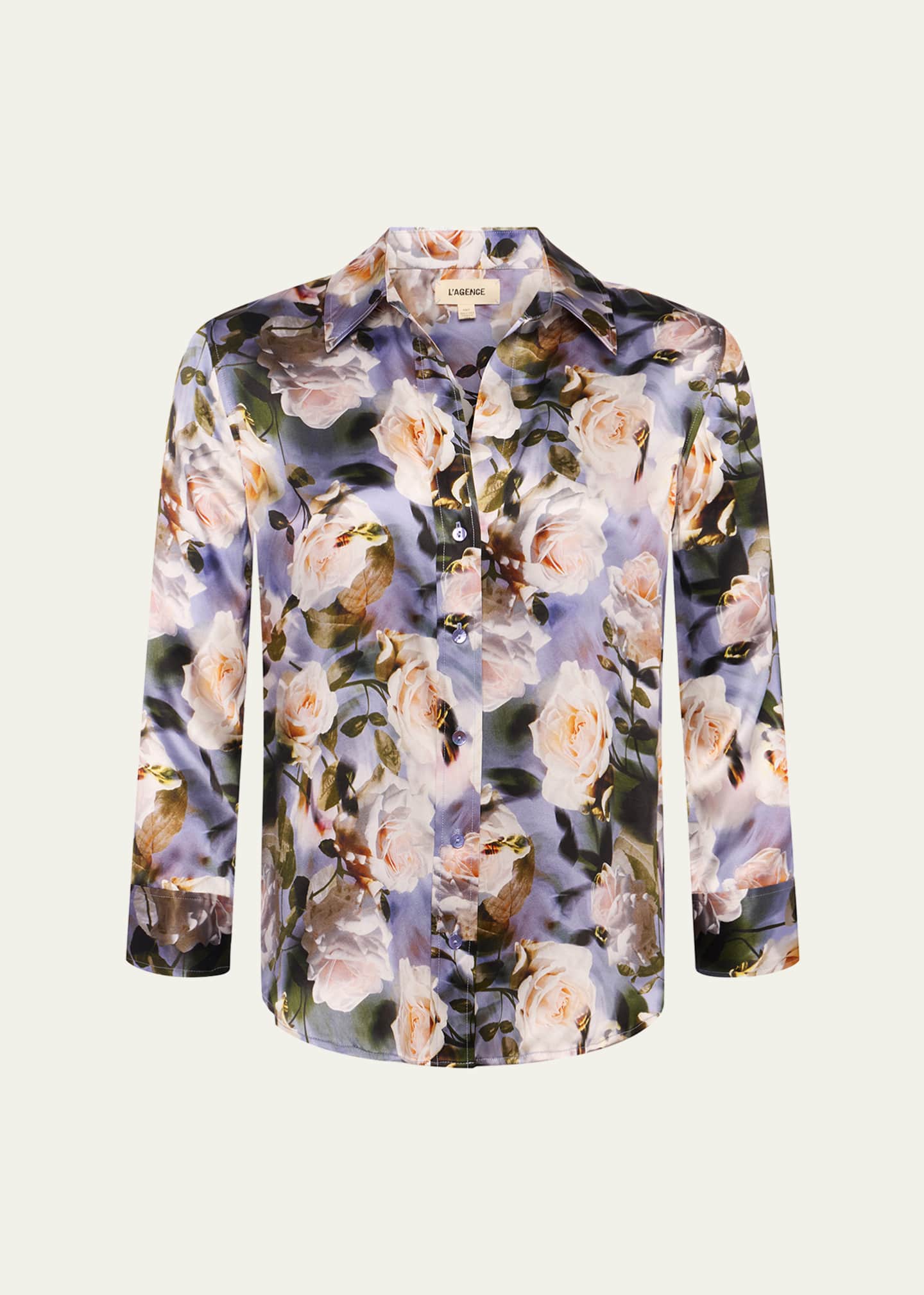 L'Agence Dani Floral Silk Blouse Image 1 of 5