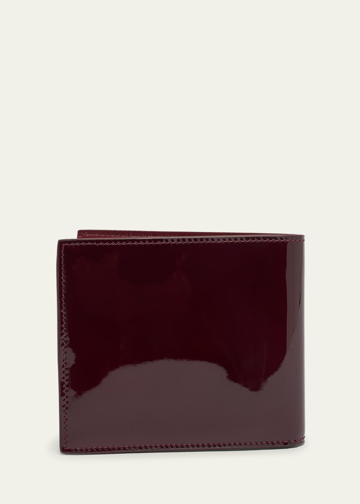 Saint Laurent Men's Patent Leather East-West Bifold Wallet Image 4 of 4