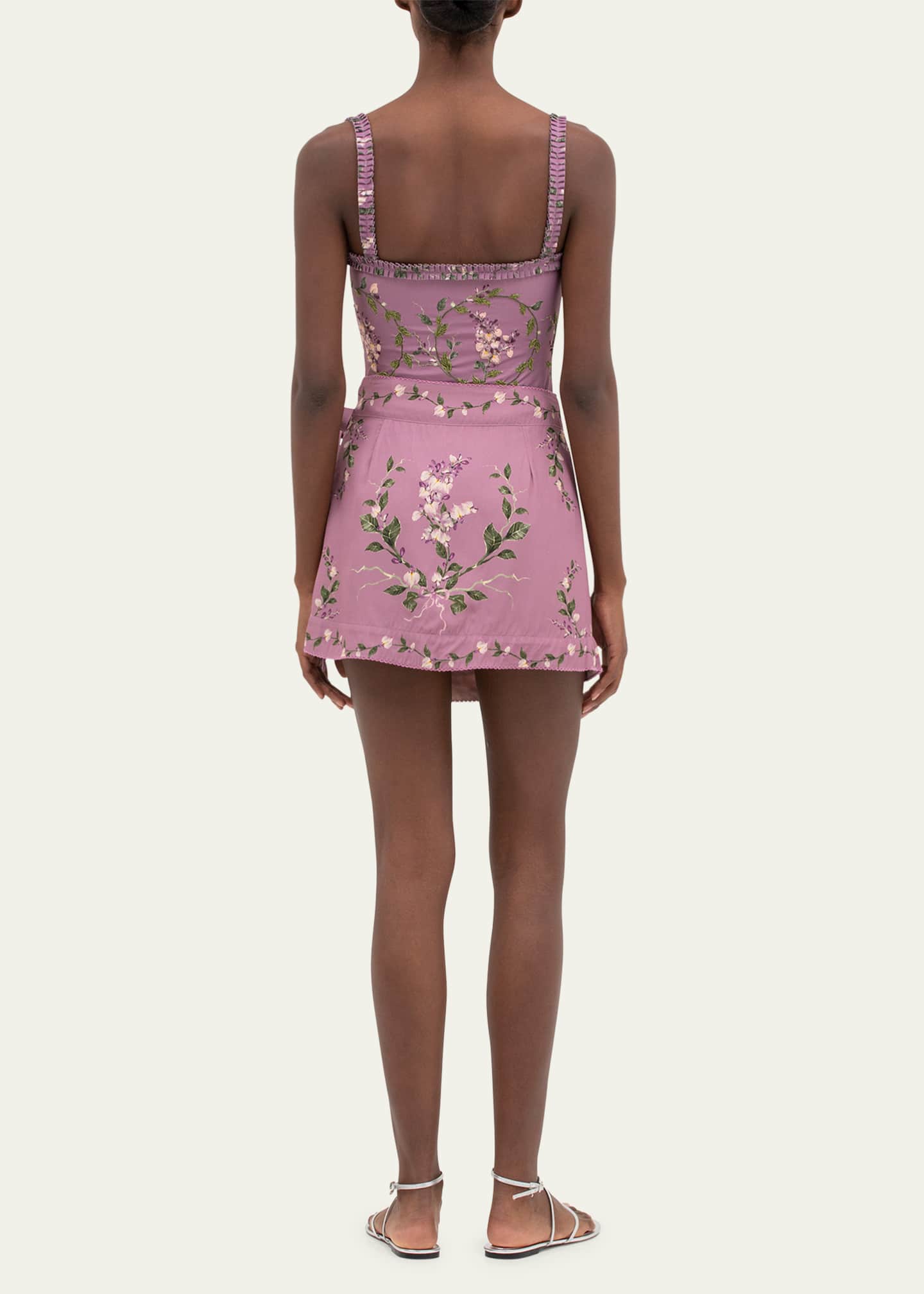 Agua by Agua Bendita Luna Wisteria Mini Skirt Coverup Image 3 of 5