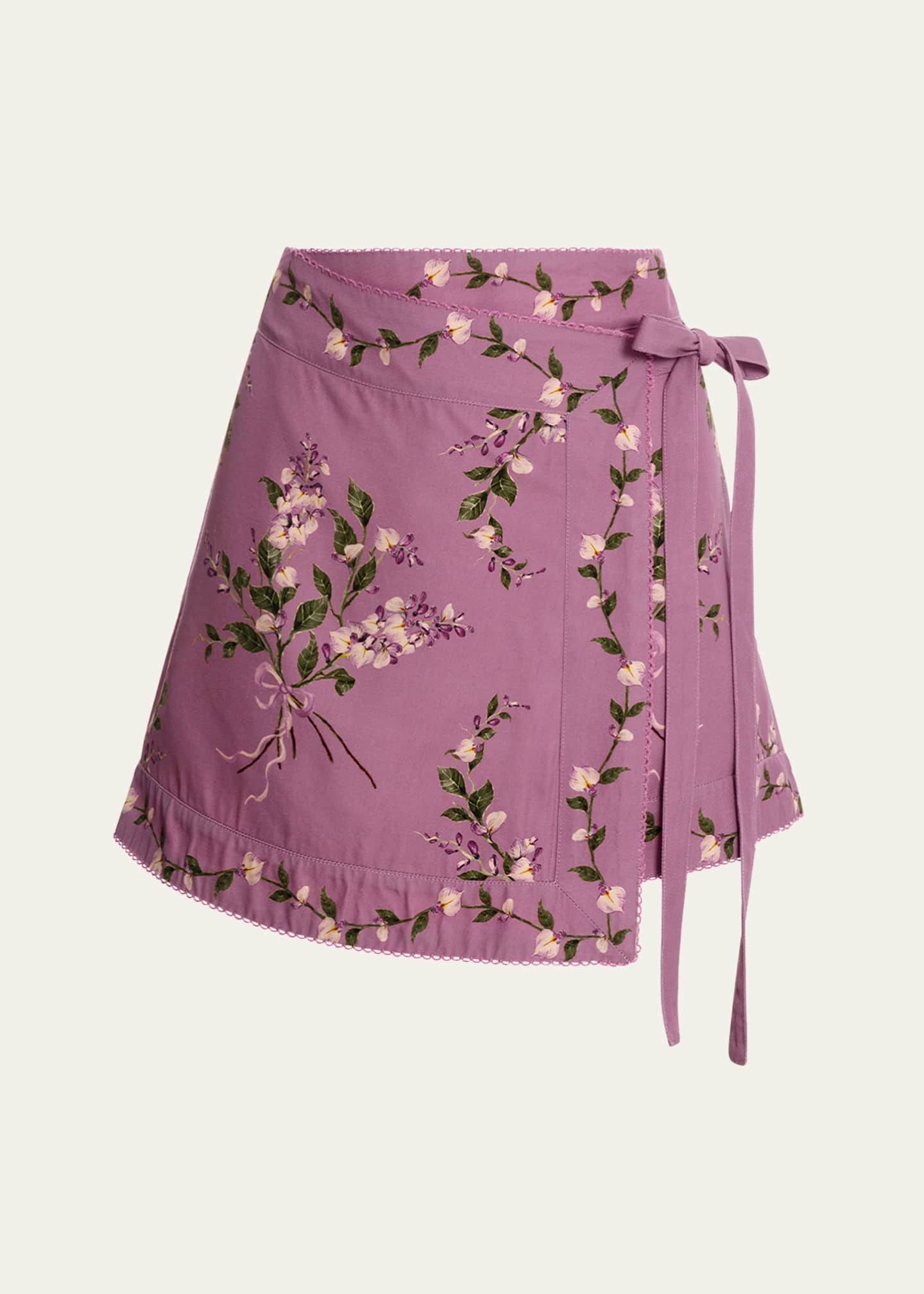 Agua by Agua Bendita Luna Wisteria Mini Skirt Coverup Image 1 of 5