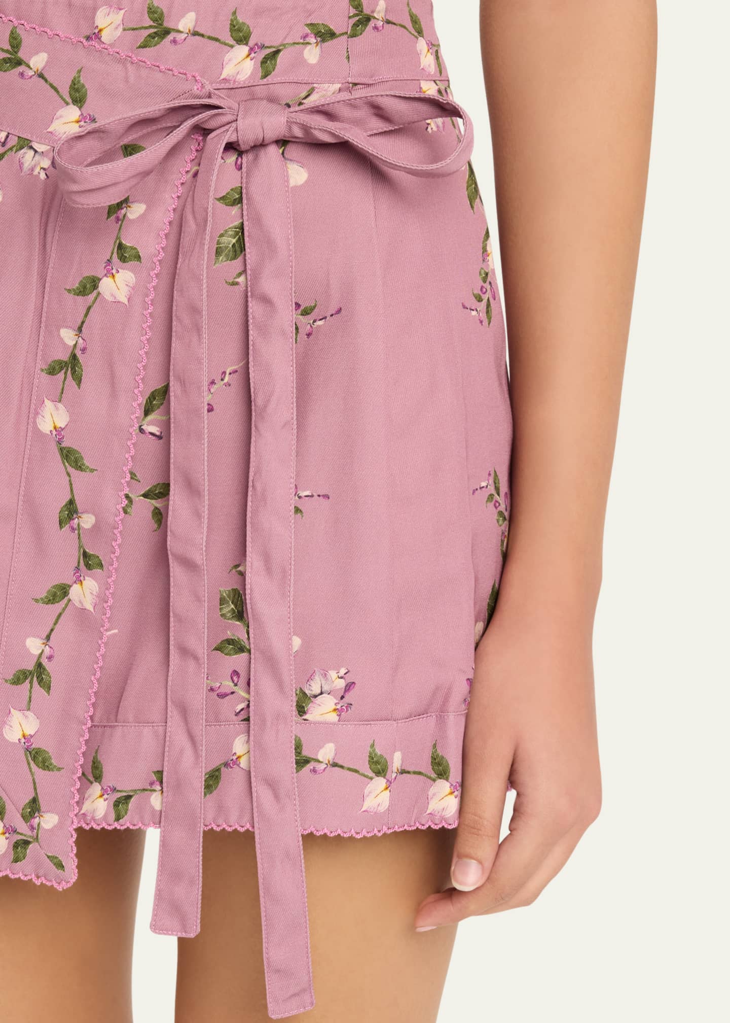 Agua by Agua Bendita Luna Wisteria Mini Skirt Coverup Image 5 of 5