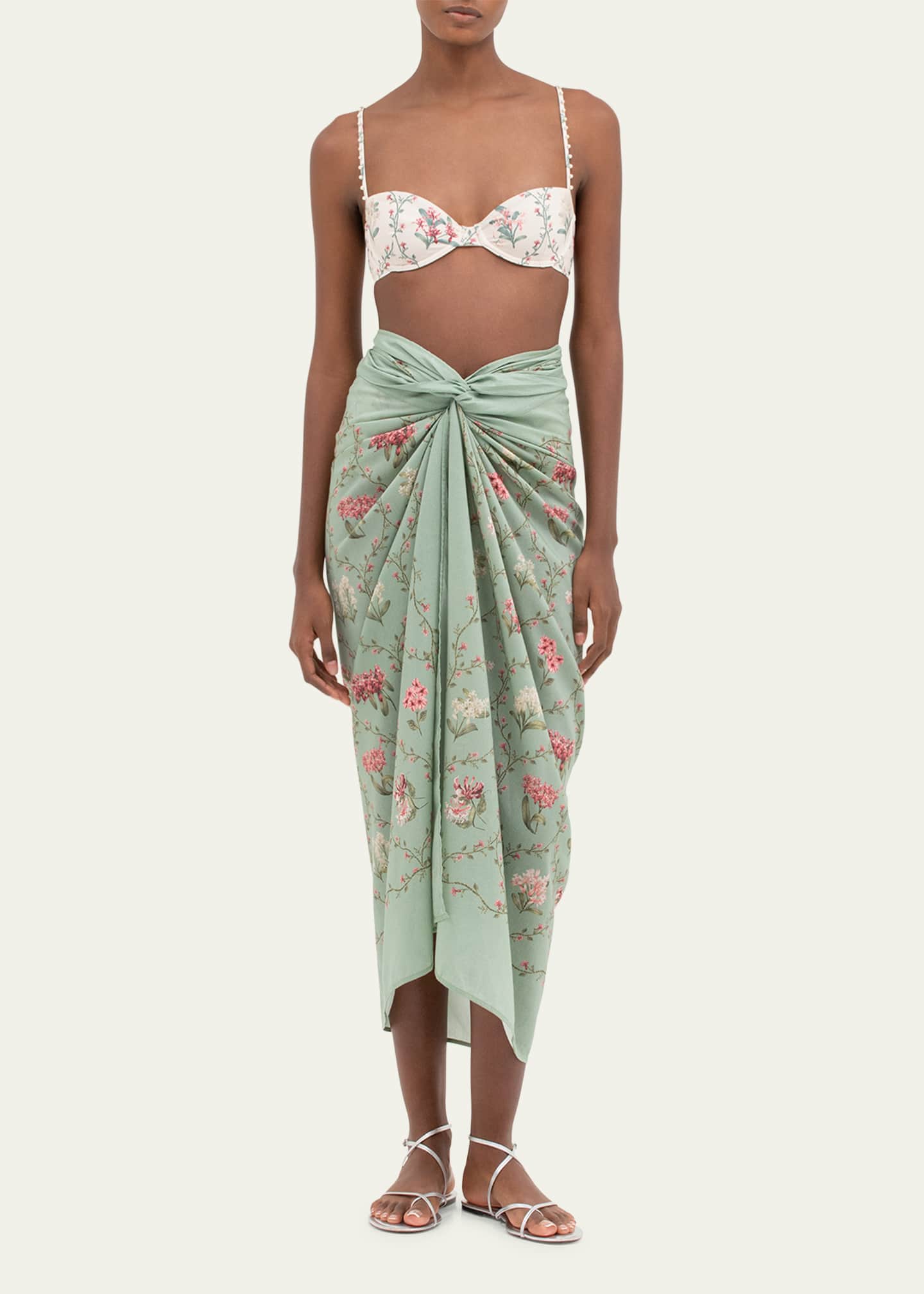 Agua by Agua Bendita Lavanda Orquidea Pareo Coverup Image 2 of 4