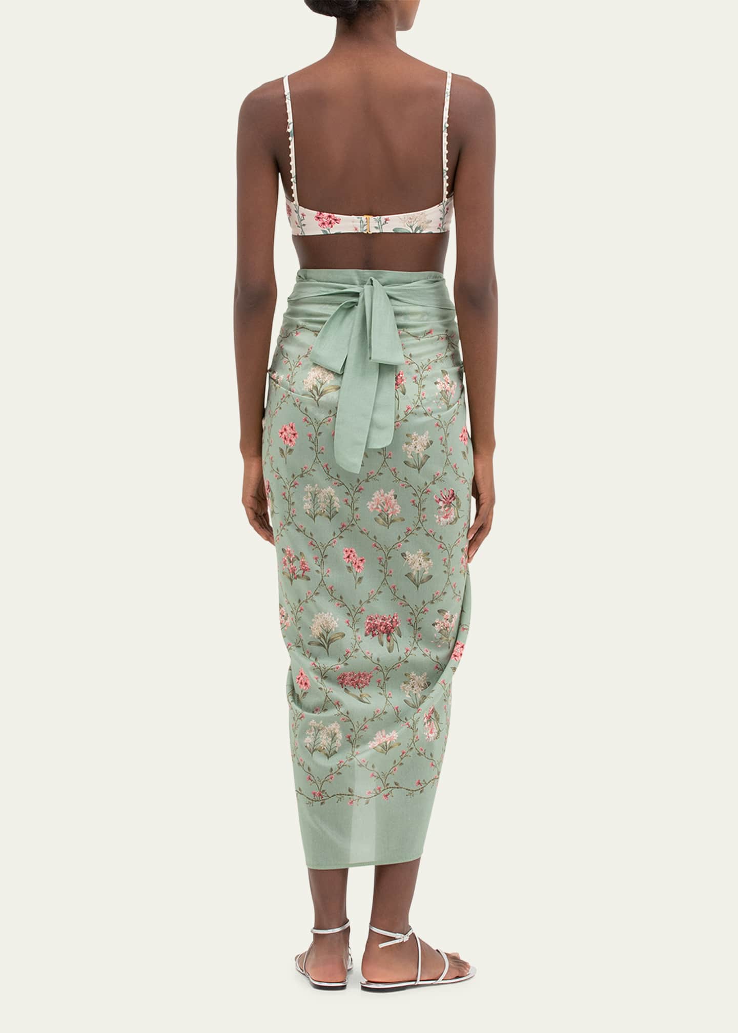 Agua by Agua Bendita Lavanda Orquidea Pareo Coverup Image 3 of 4