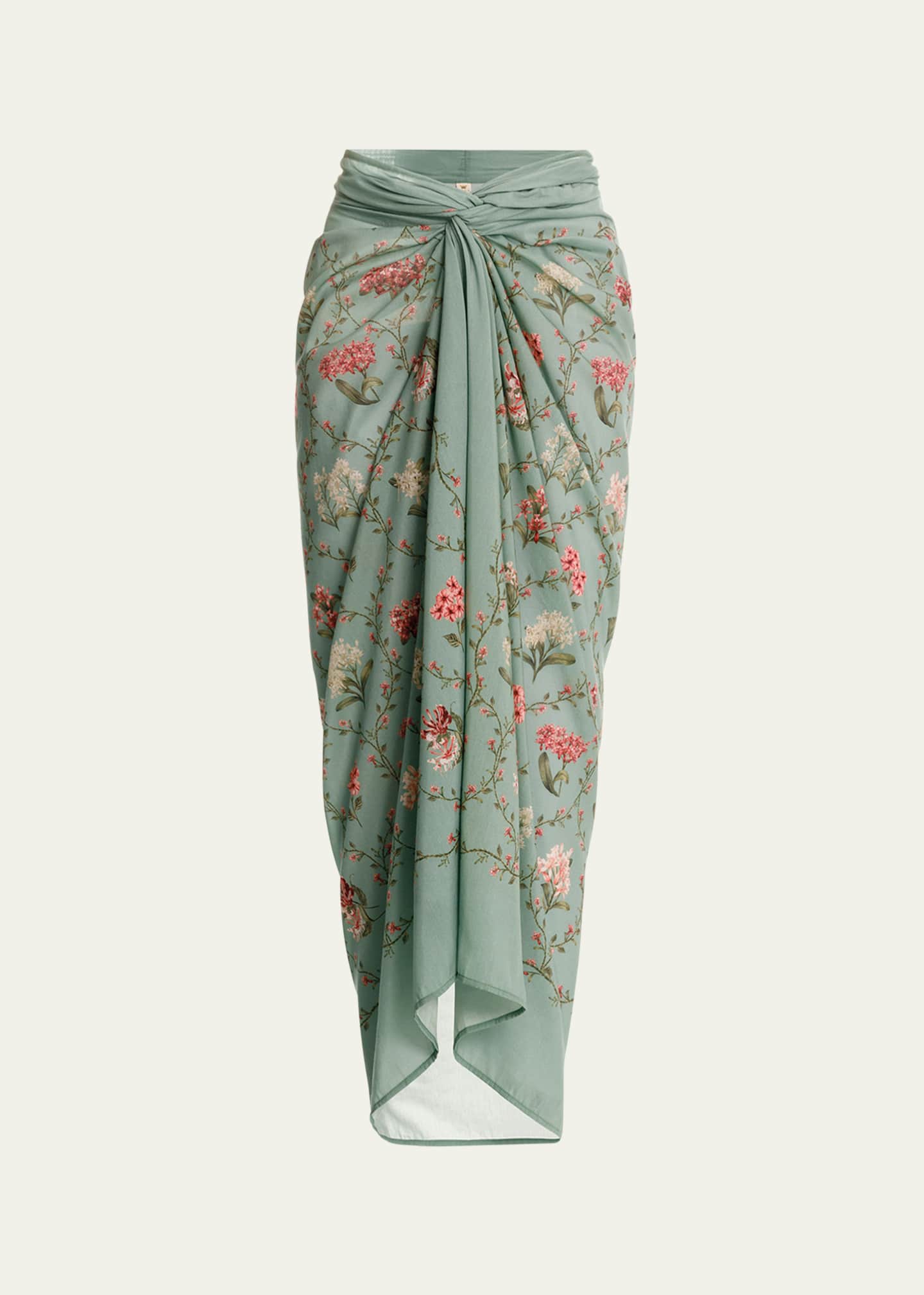 Agua by Agua Bendita Lavanda Orquidea Pareo Coverup Image 1 of 4