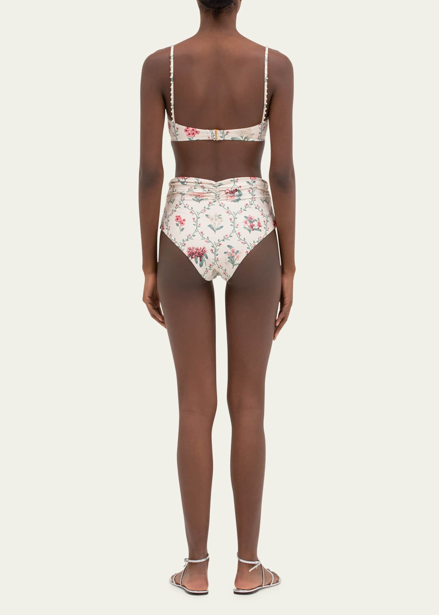 Agua by Agua Bendita Vaiven Orquidea Hand-Embellished Bikini Bottoms Image 3 of 4