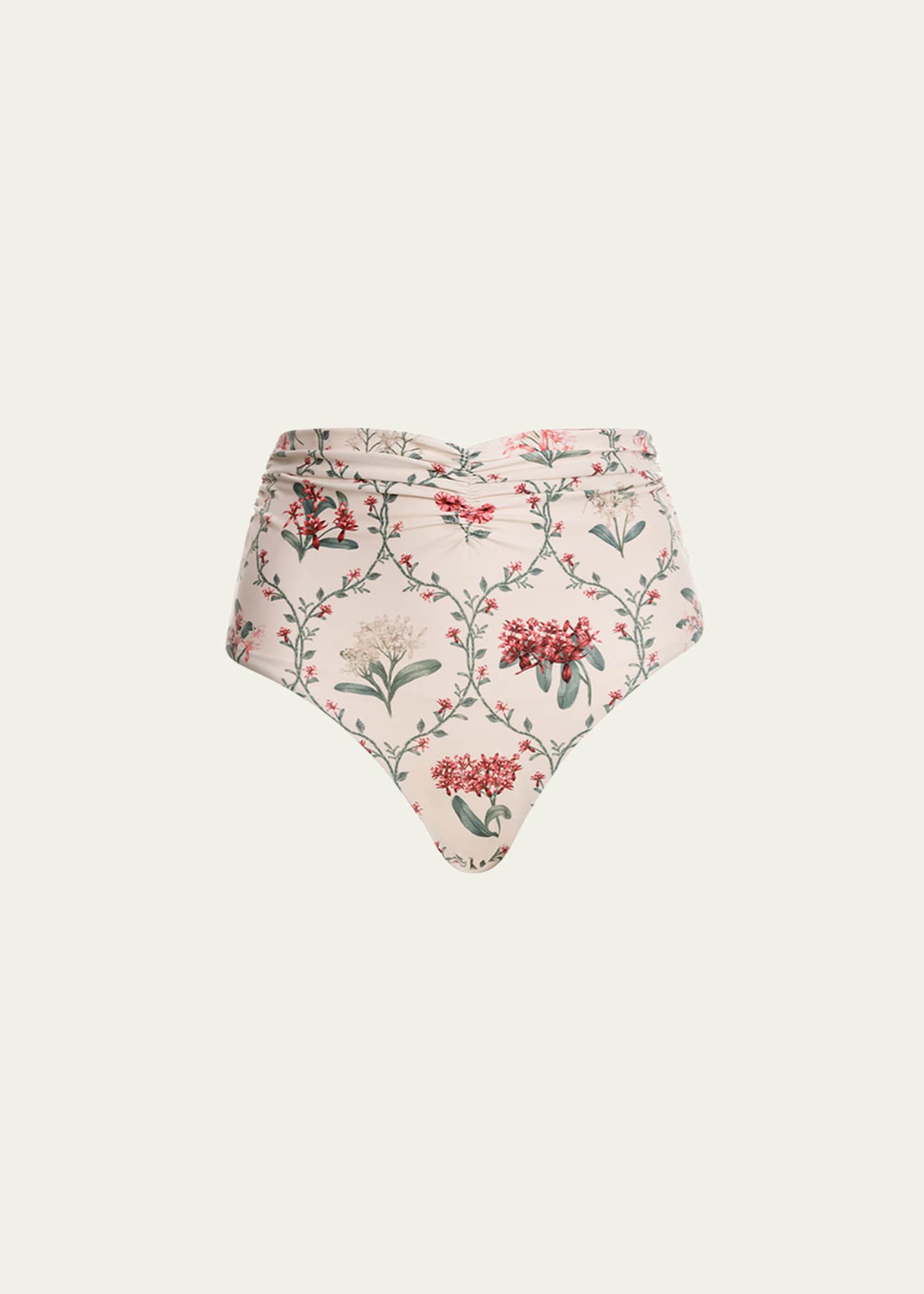 Agua by Agua Bendita Vaiven Orquidea Hand-Embellished Bikini Bottoms Image 1 of 4