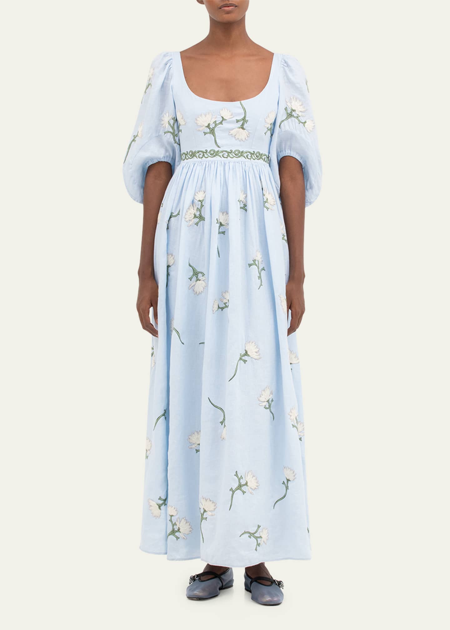 Agua by Agua Bendita Viviane Embroidered Maxi Dress Image 2 of 4