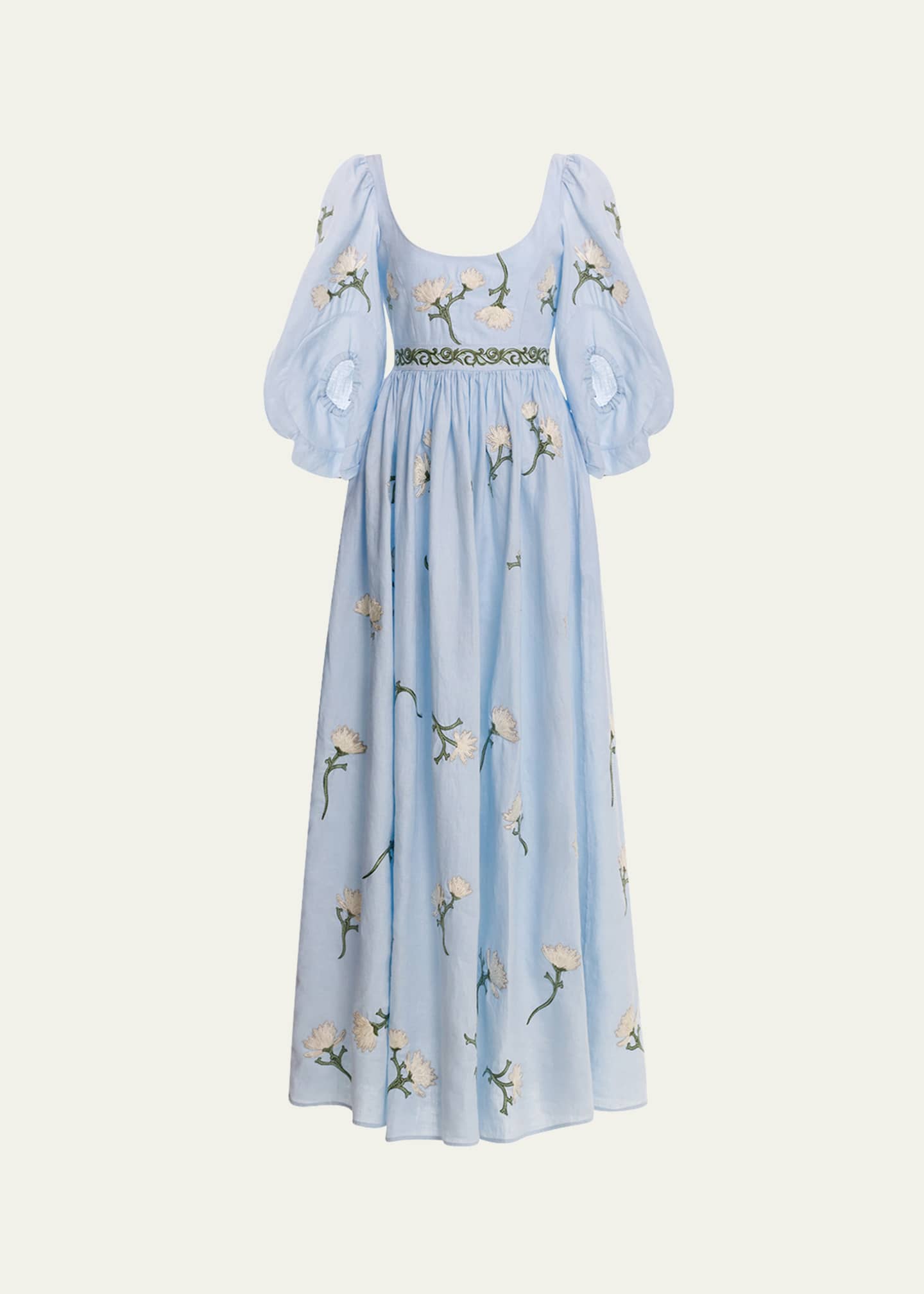 Agua by Agua Bendita Viviane Embroidered Maxi Dress Image 1 of 4