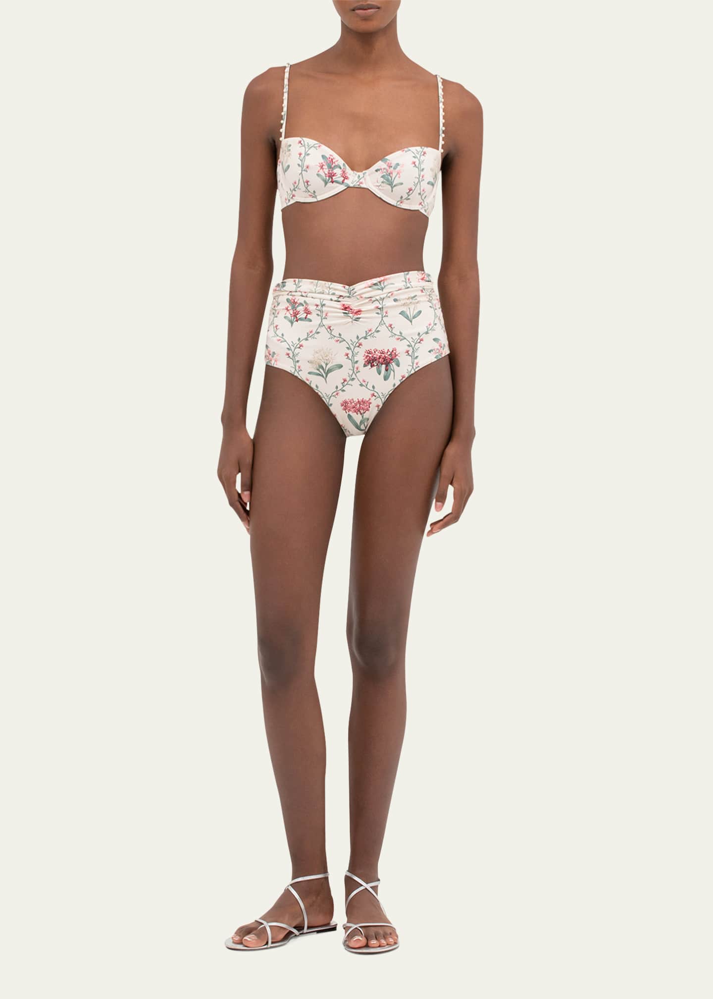 Agua by Agua Bendita Magdalena Orquidea Hand-Embellished Bikini Top Image 2 of 4