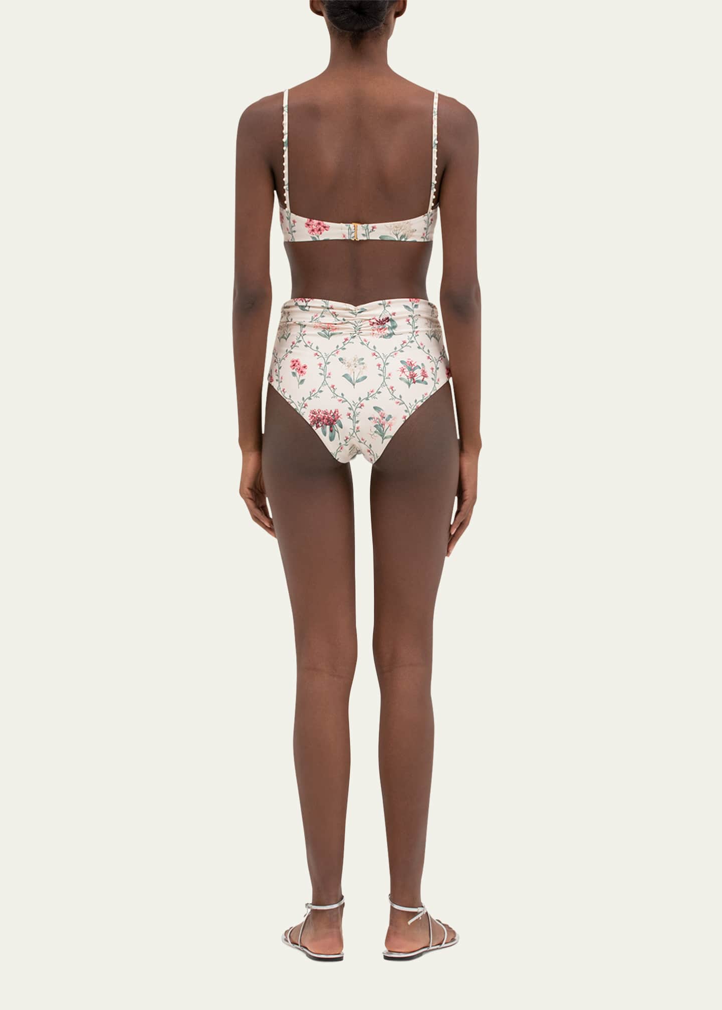 Agua by Agua Bendita Magdalena Orquidea Hand-Embellished Bikini Top Image 3 of 4