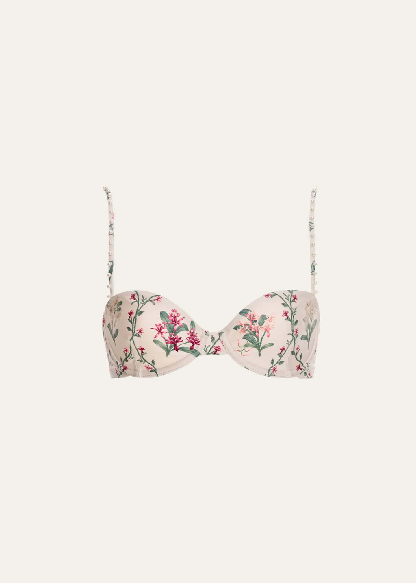 Agua by Agua Bendita Magdalena Orquidea Hand-Embellished Bikini Top Image 1 of 4